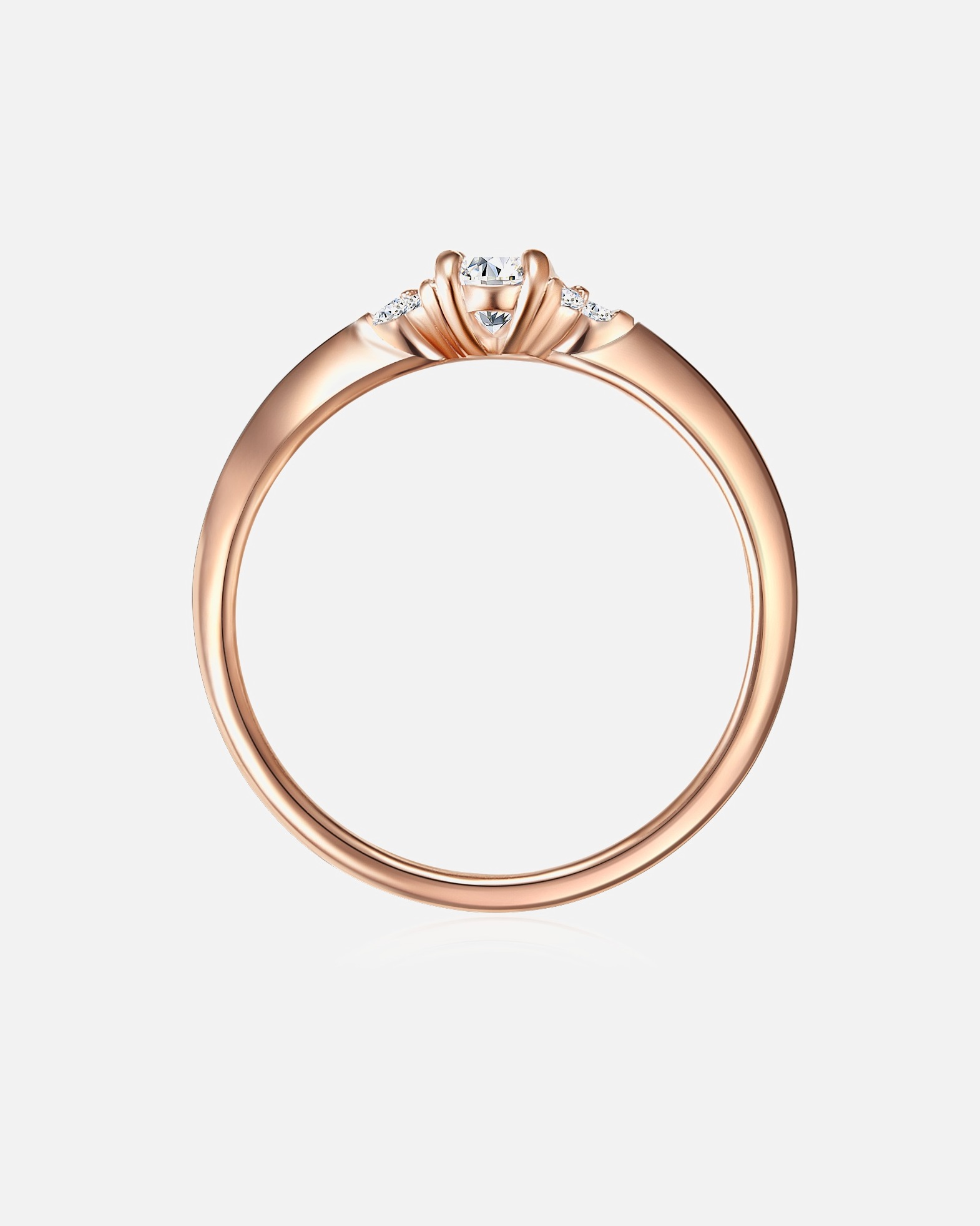 Bague for FemmeTrilaniBague en argent Argent sterling Oxyde de zirconium (CZ) en Or rose47