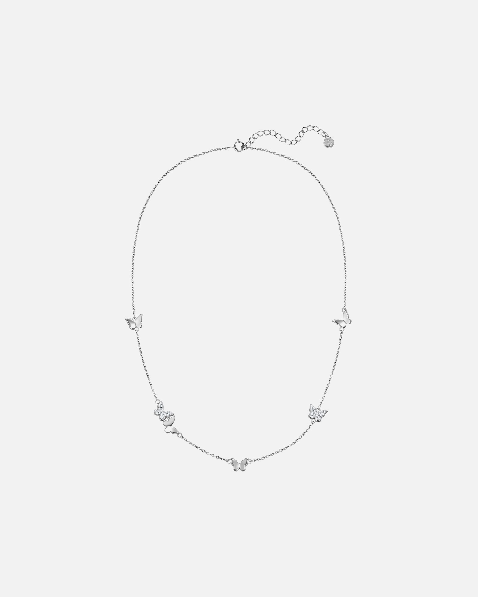Collier for FemmeGlanzstücke MünchenCollier Papillon en Argent Sterling en argent avec Zirconium40,0 cm Basiskette + 5,0 cm Verlängerung