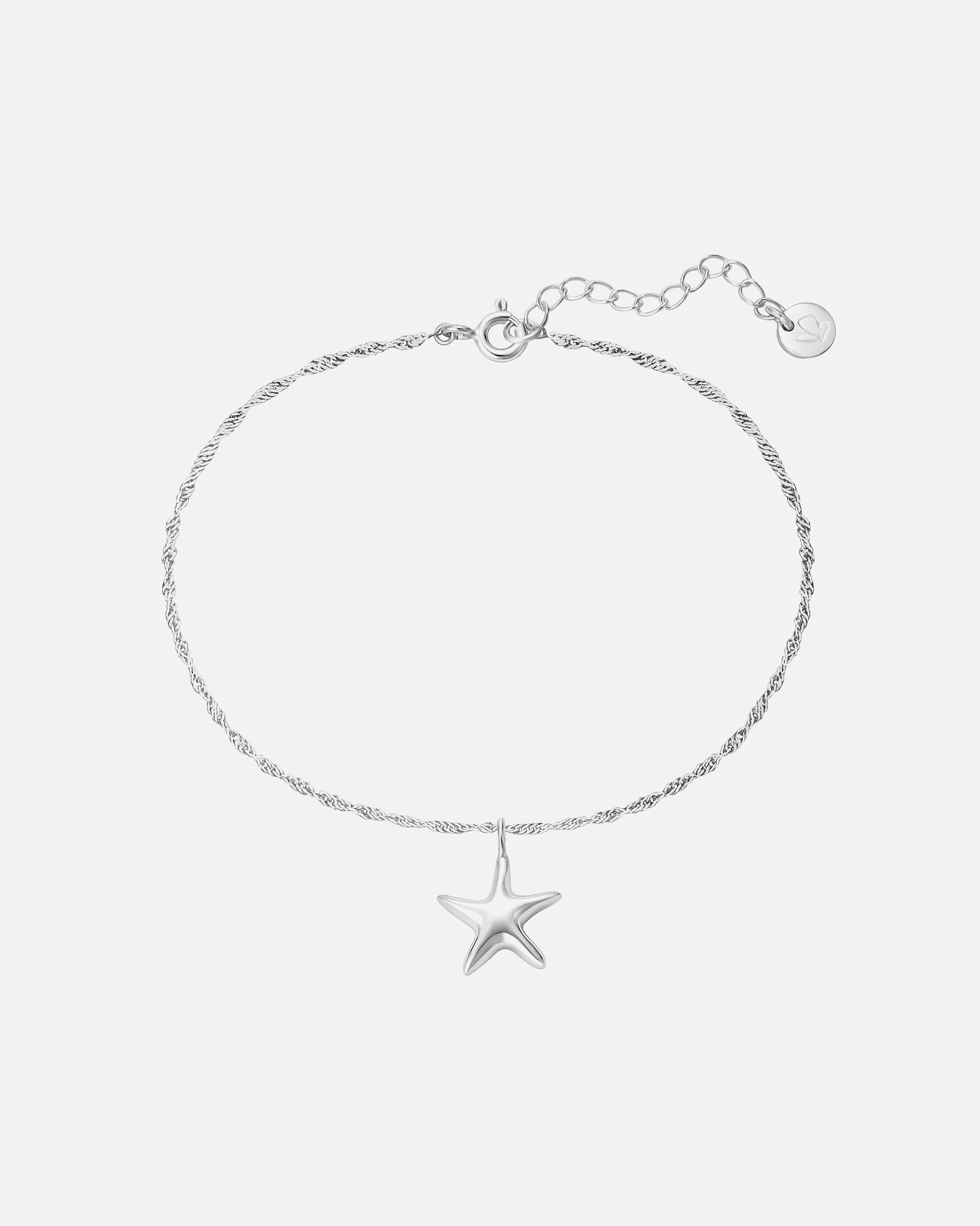 Bracelet for FemmeGlanzstücke MünchenBracelet Étoile de mer en Argent Sterling en argent17,0 cm Basislänge + 3,0 cm Verlängerung