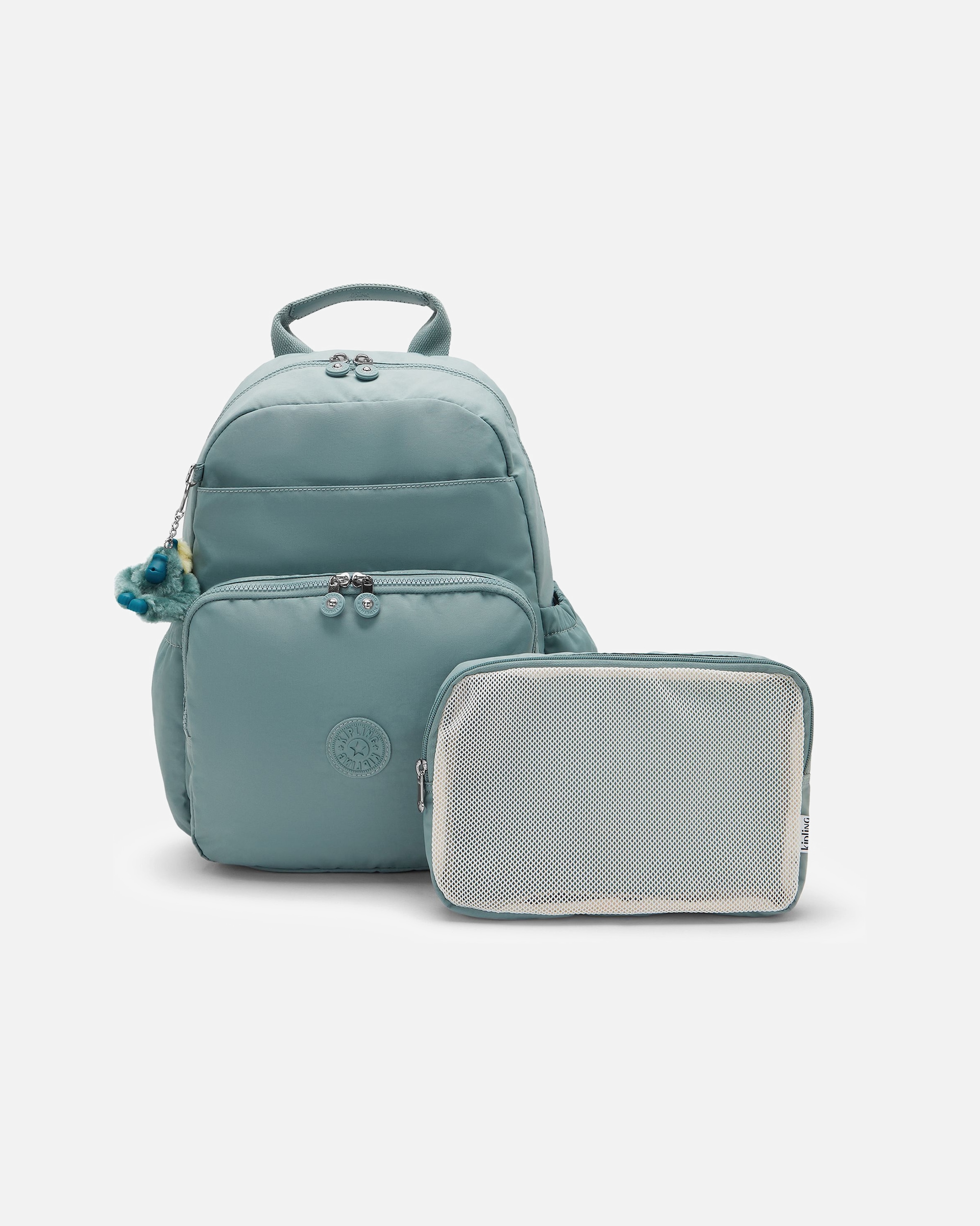 Rucksack für Männlich Kipling Basic Wickelrucksack tiny green air