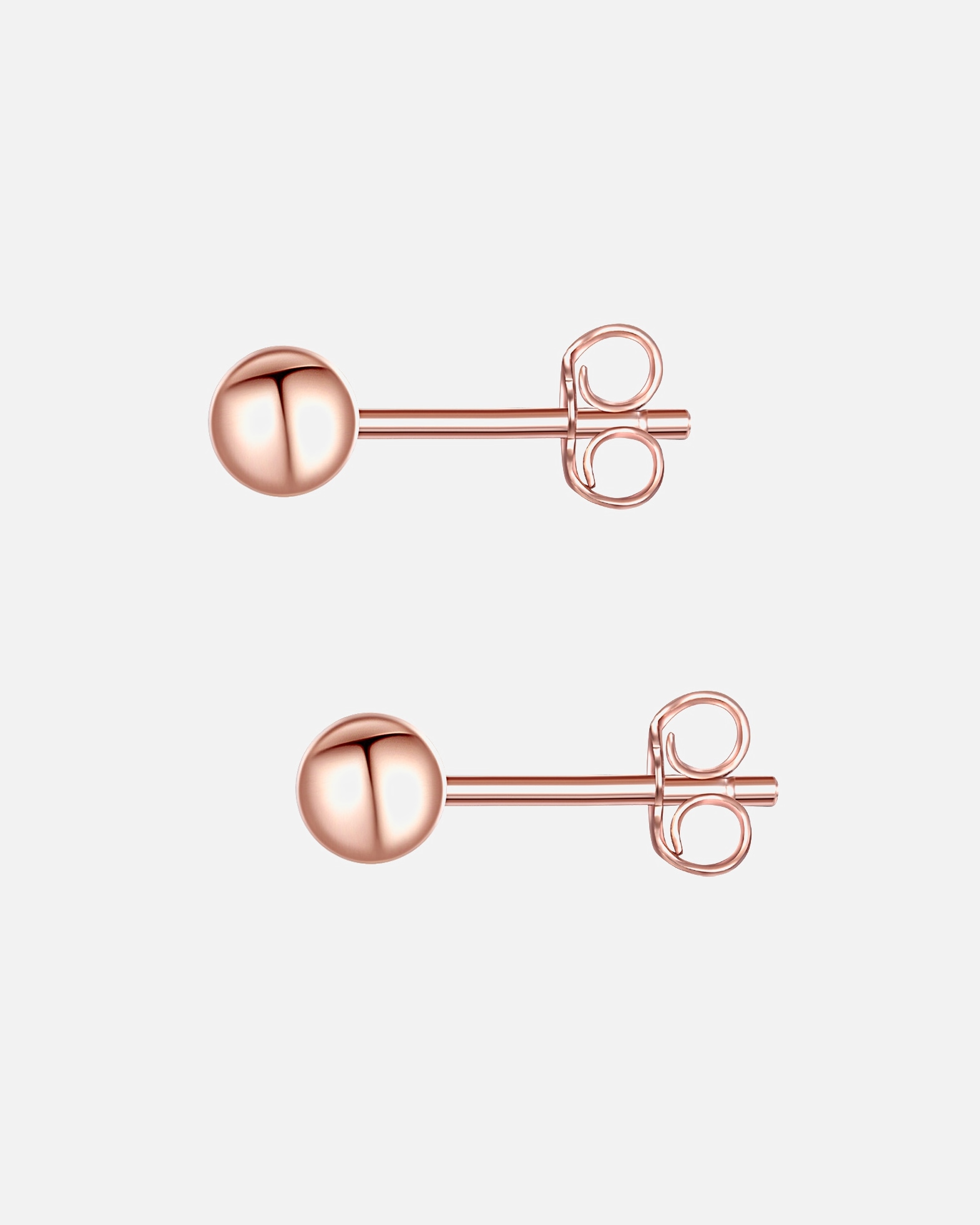 Boucle d'oreilles for FemmeGlanzstücke MünchenPuces d'oreilles en argent Argent sterling en Or rose4,0 mm