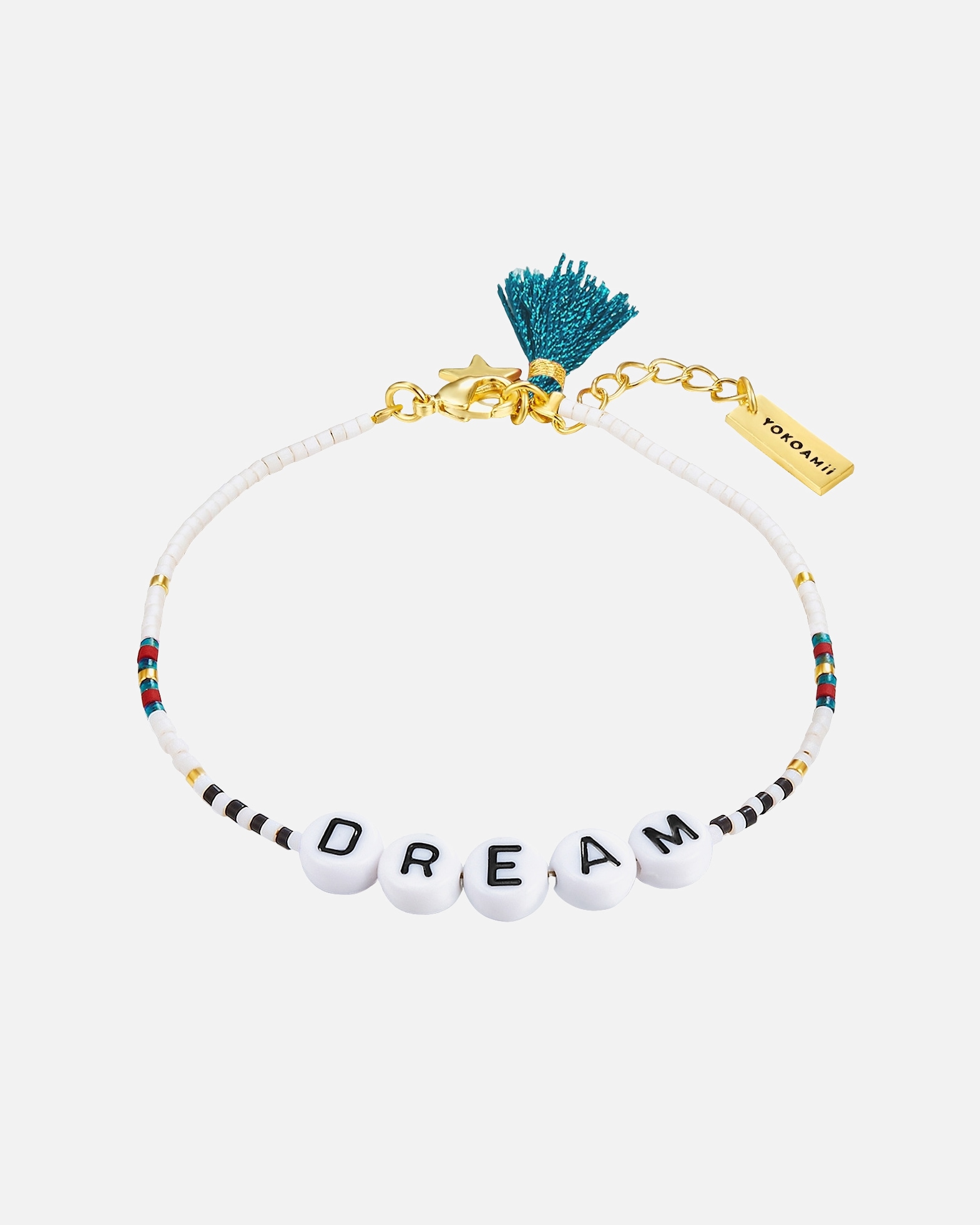 Armband für Weiblich Yokoamii Armband Dream Edelstahl Miyuki Perlen in Gelbgold 17,0 cm Basislänge + 2,5 cm Verlängerung