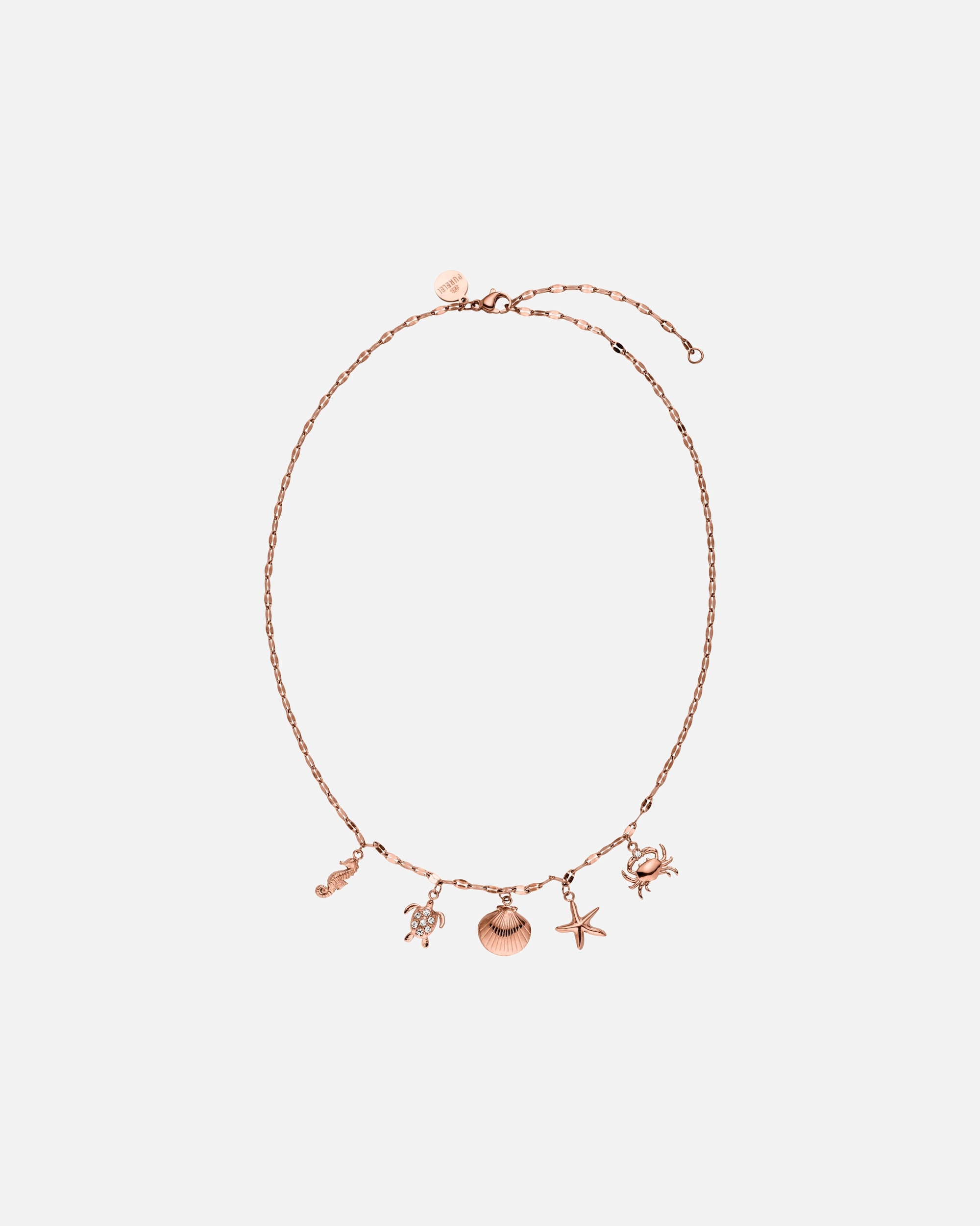 Collier for FemmePureleiUnderwater World Collier 100% acier inoxydableOr Rose