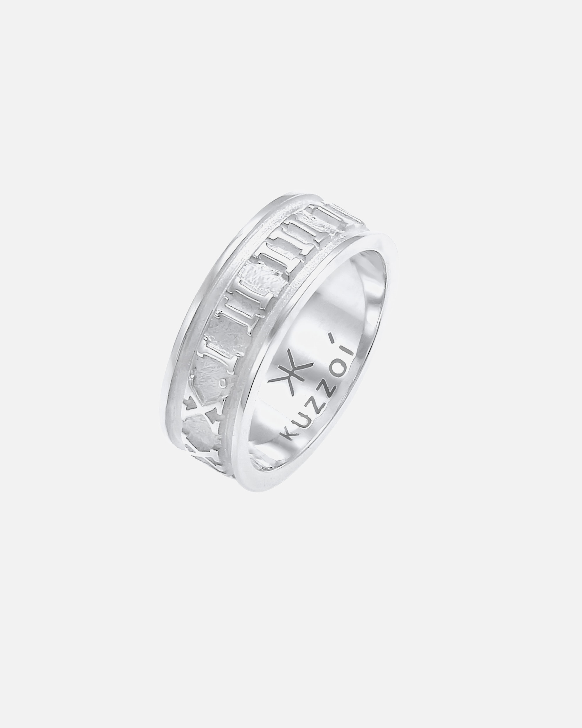 Bague for HommeKUZZOIBague pour homme Chiffres romains Tendance solide oxydée en argent sterling 92554
