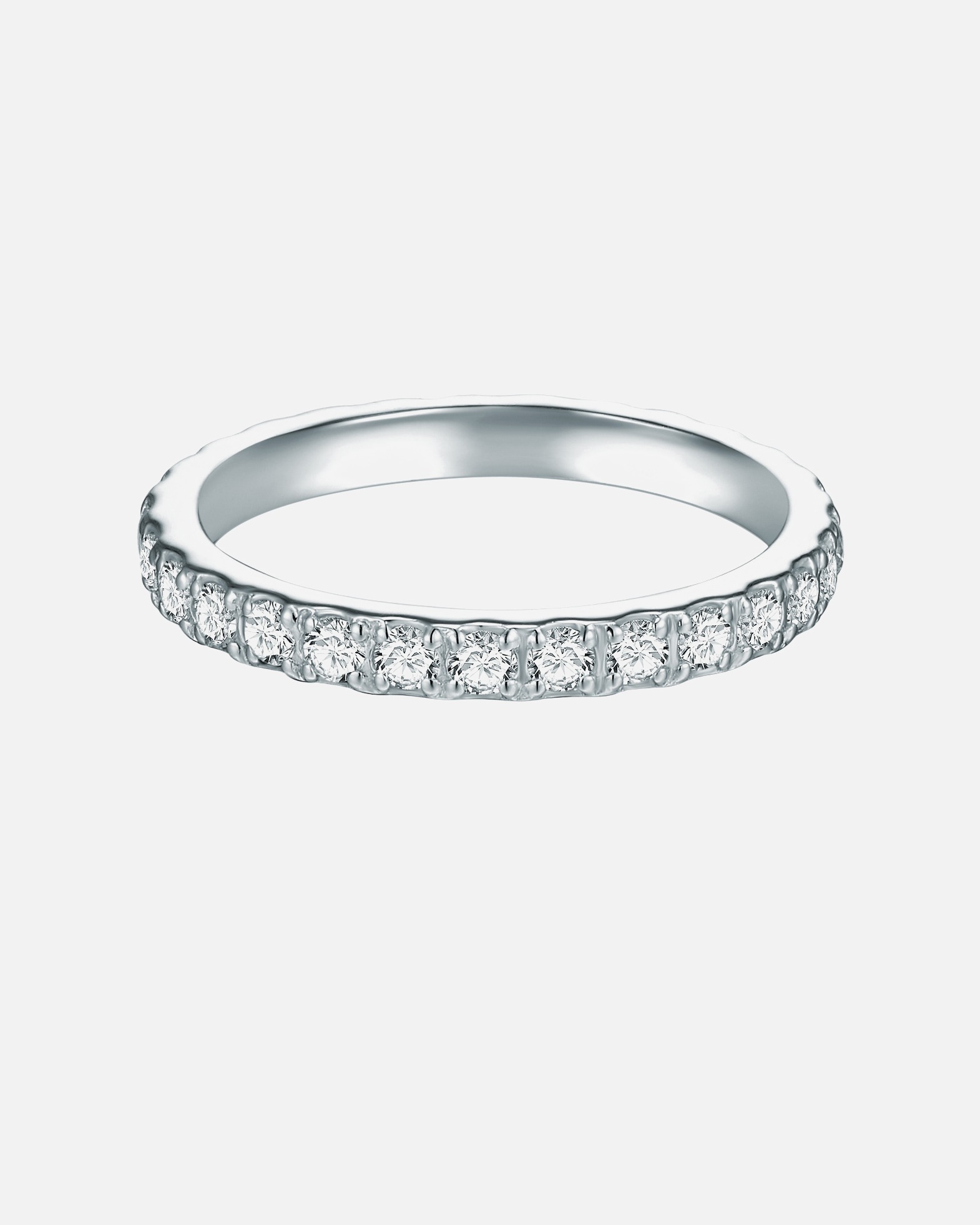 Ring für Weiblich Trilani Ring aus Sterling Silber in silber mit Zirkonia 60