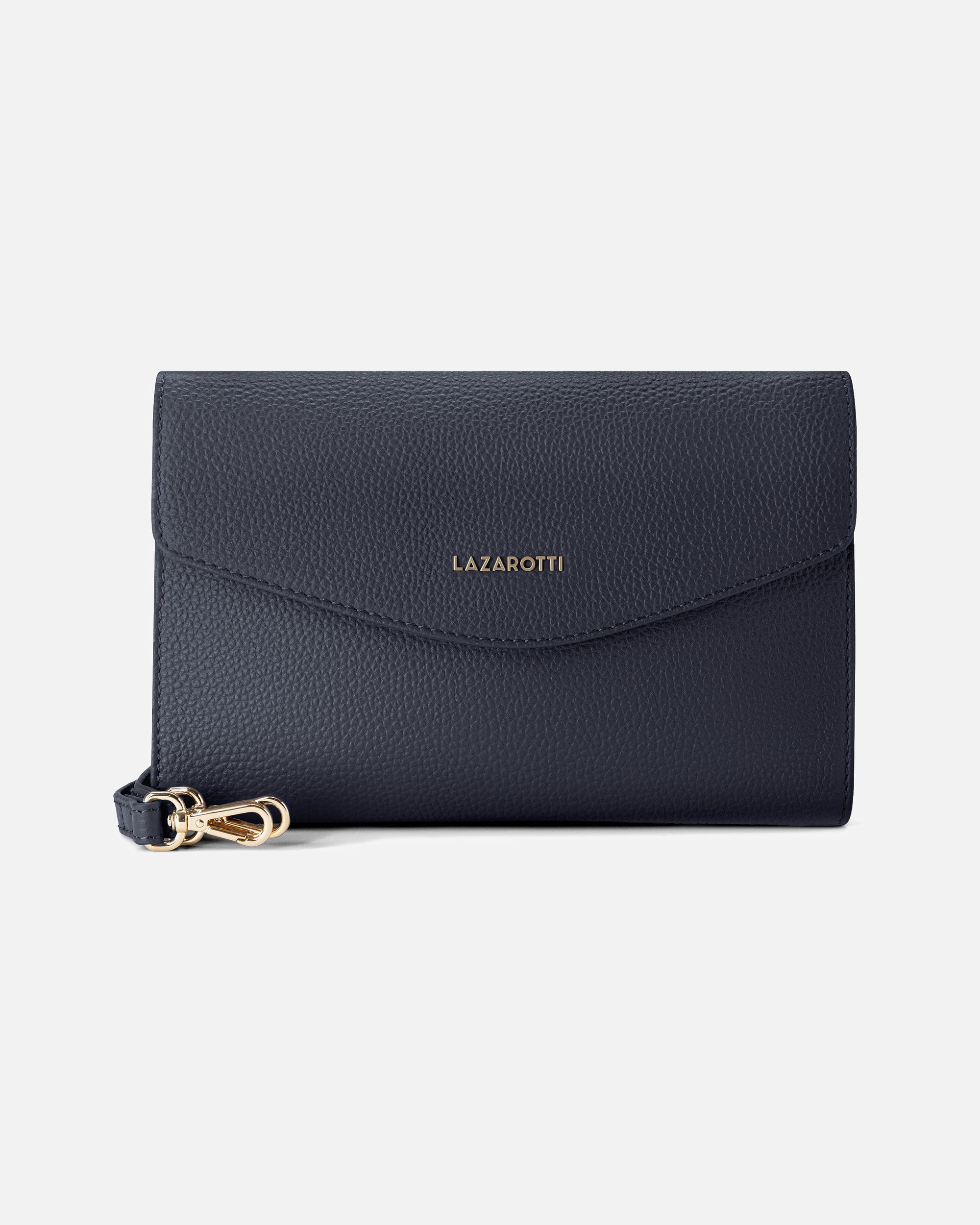 Clutch für Weiblich Lazarotti Bologna Leather Clutch navy