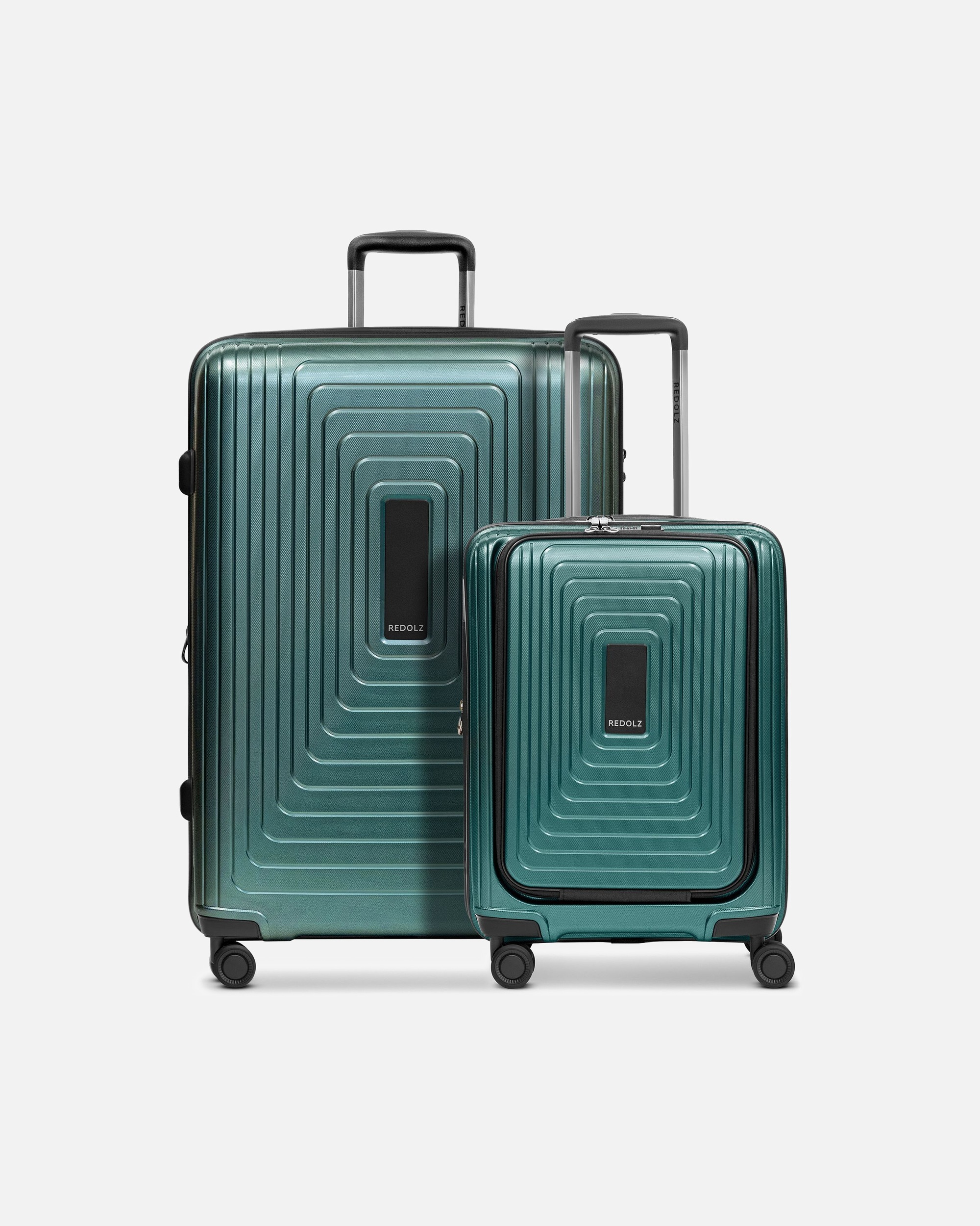 Valise for HommeEssentials 14 Set de valises à 4 roulettes 2 pcs. compartiment pour ordinateur portable avec soufflet d'extensionpearl-green metallic