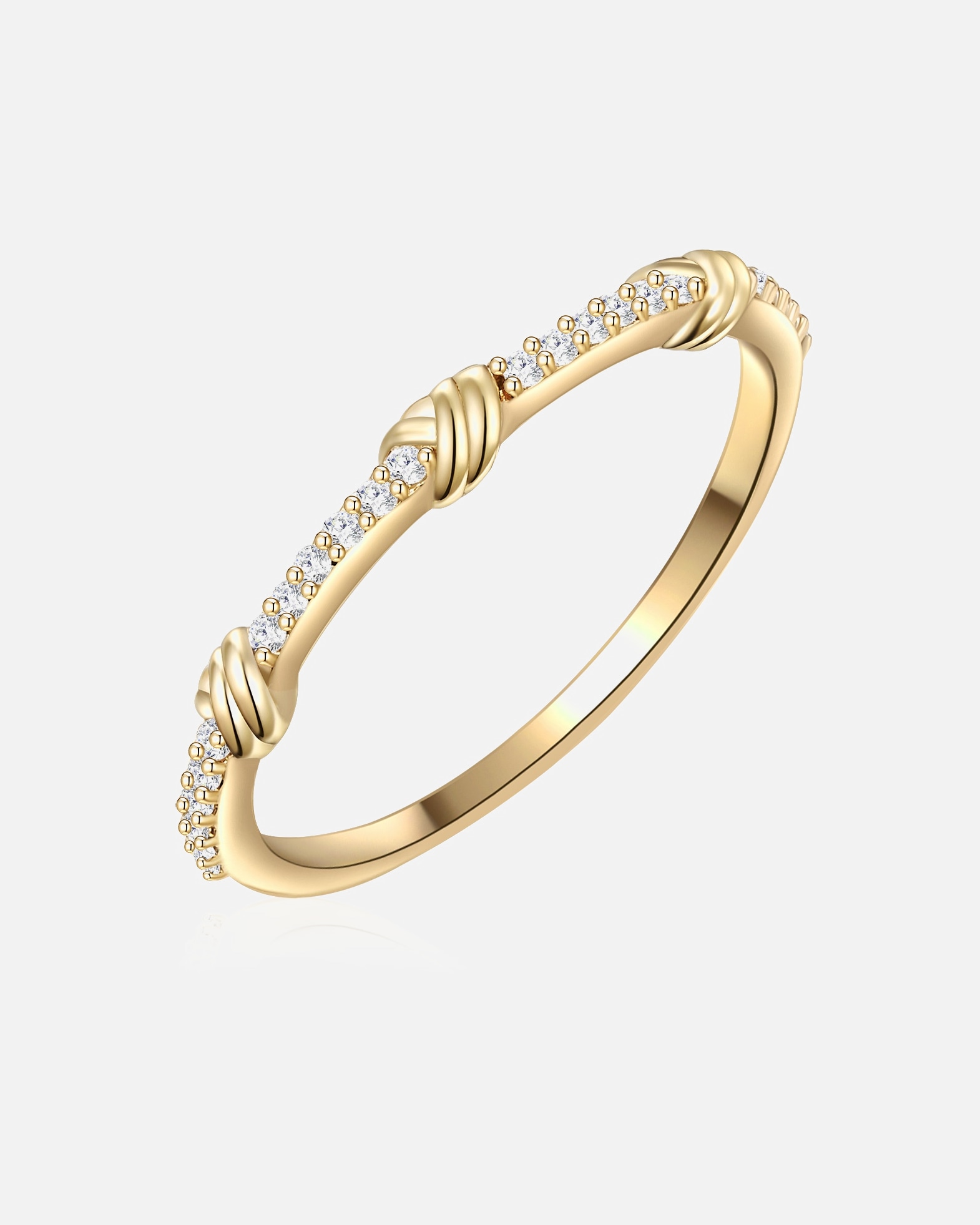 Bague for FemmeGlanzstücke MünchenBague en argent Argent sterling Oxyde de zirconium (CZ) en Or jaune60