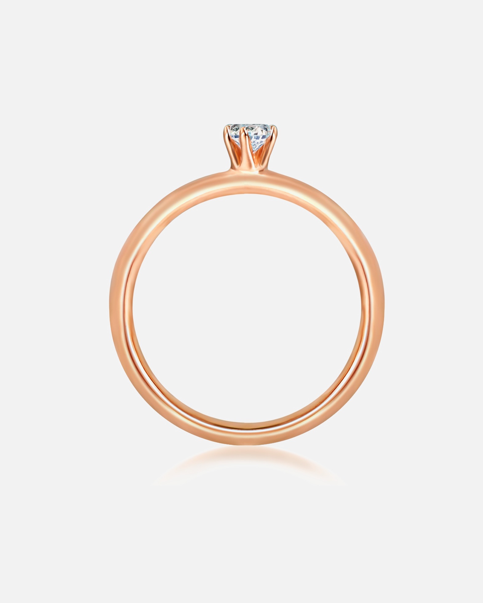 Bague for FemmeTrilaniBague en argent Argent sterling Oxyde de zirconium (CZ) en Or rose58