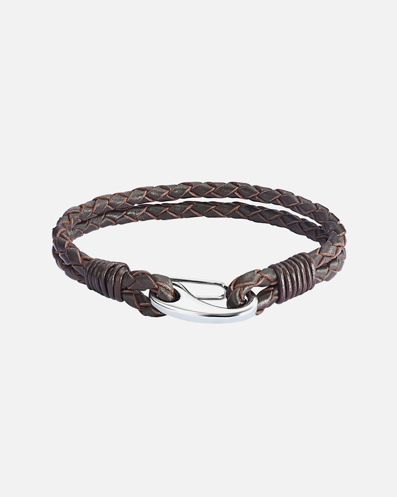 Bracelet for FemmeBracelet cuir nappa Cuir véritable en Marron18 cm