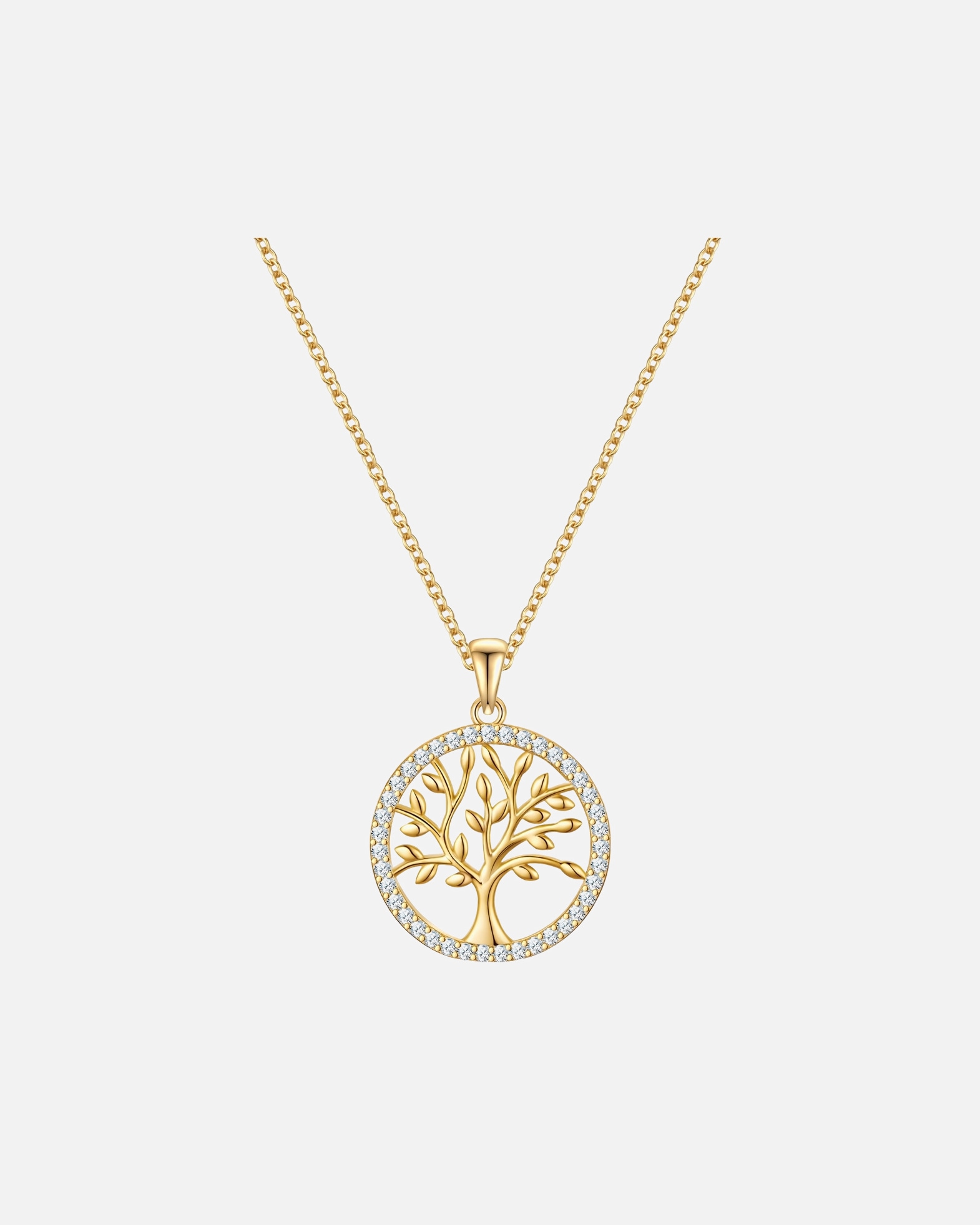 Collier for FemmeChaîne Arbre de vie en Argent sterling en Or jaune42,0 cm Basiskette + 5,0 cm Verlängerung