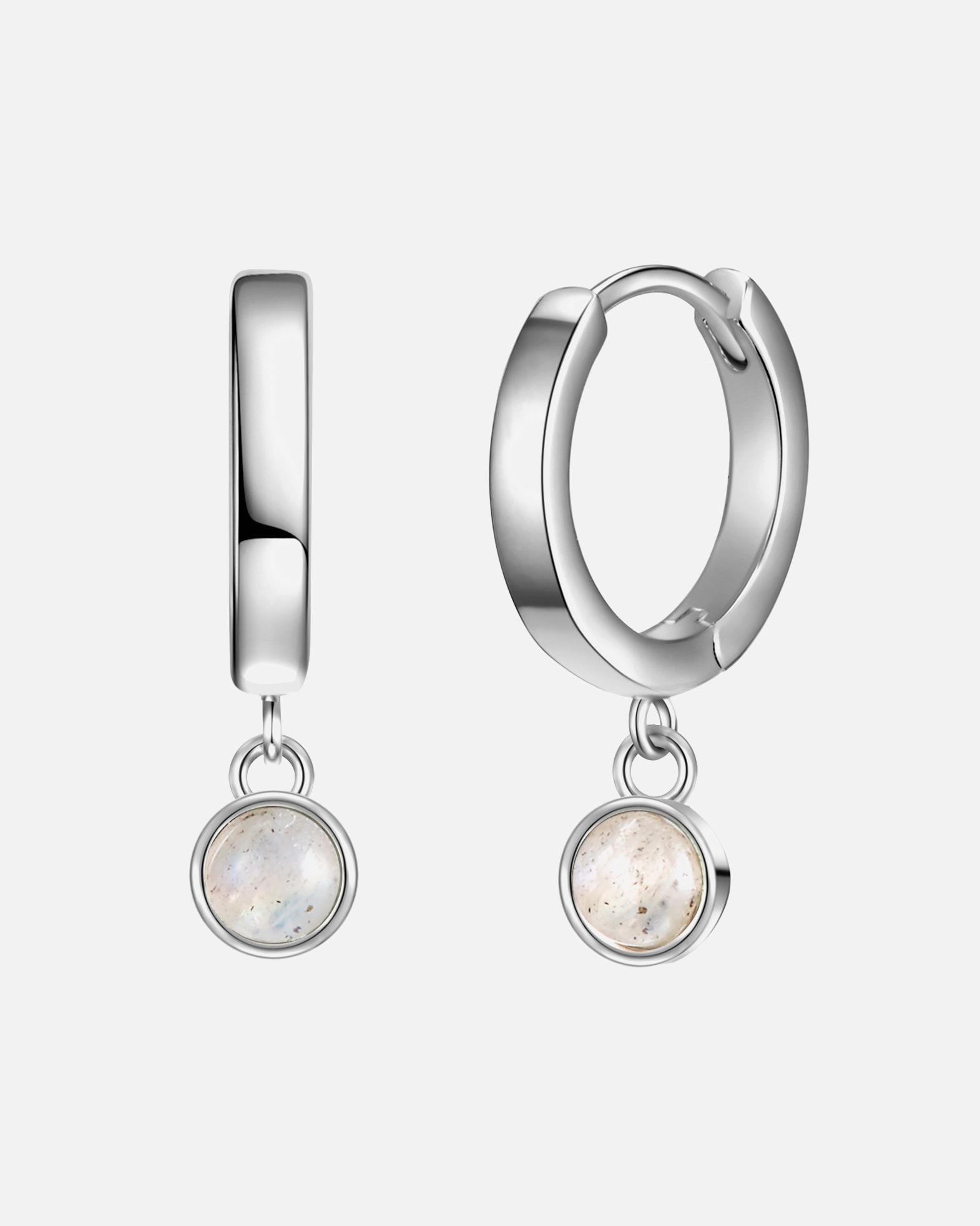 Créoles for FemmeCréoles en argent Argent sterling Labradorite en Argent16,7 mm