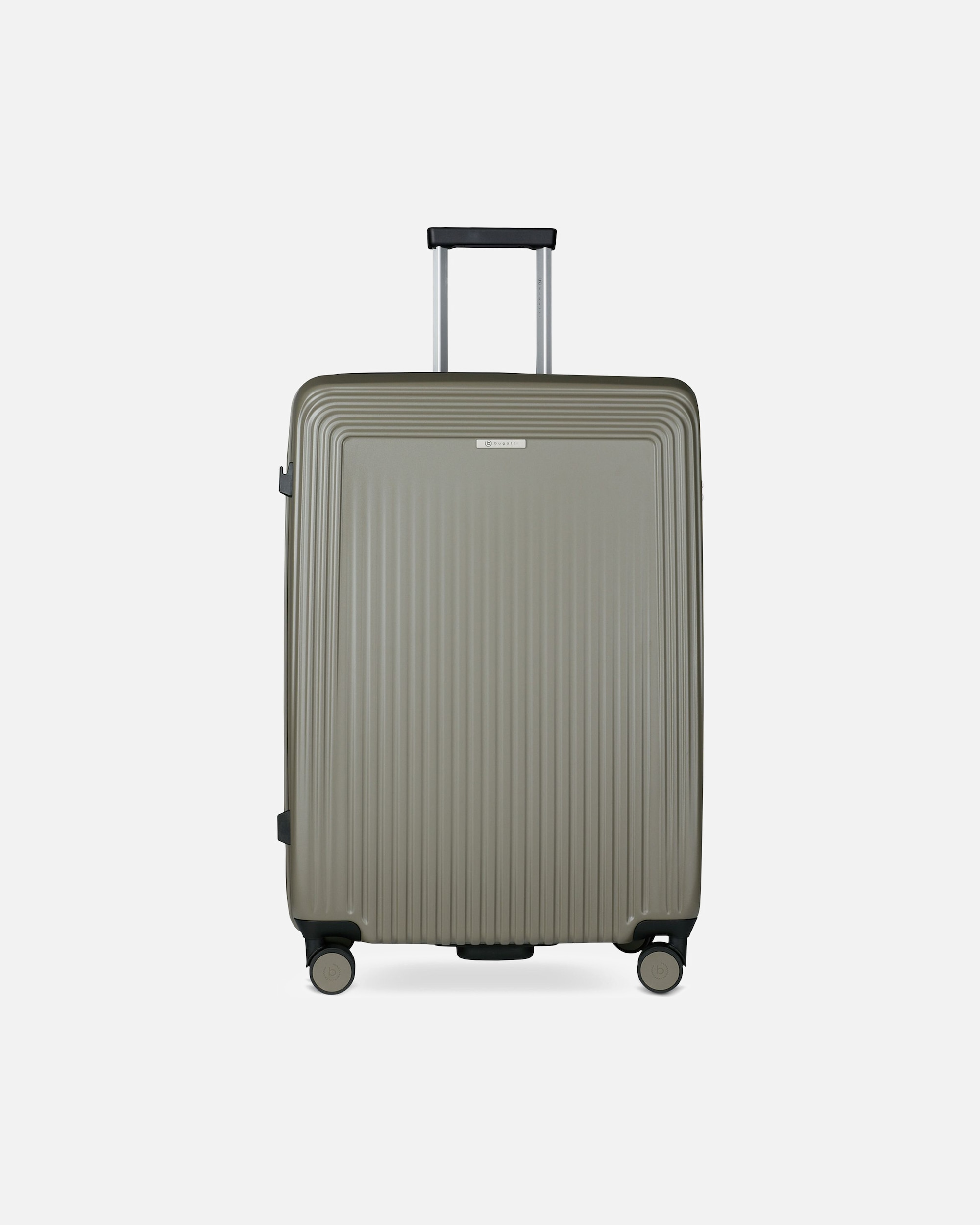 Trolley für Männlich Bugatti Linea 4 Rollen Trolley L 76 cm olive