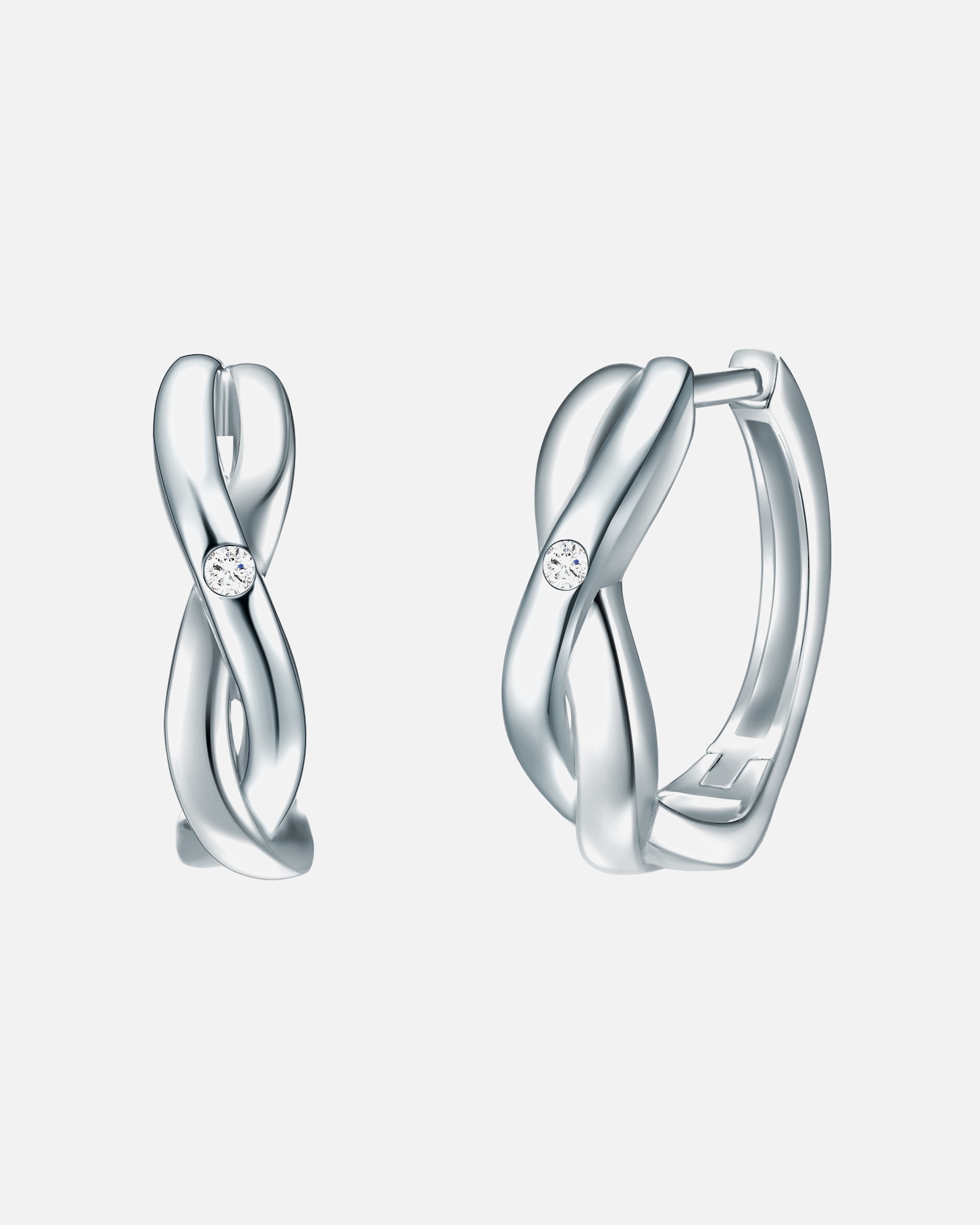 Créoles for FemmeLulu & JaneBoucles d´oreilles Argent sterling Diamant en Argent14,8 mm