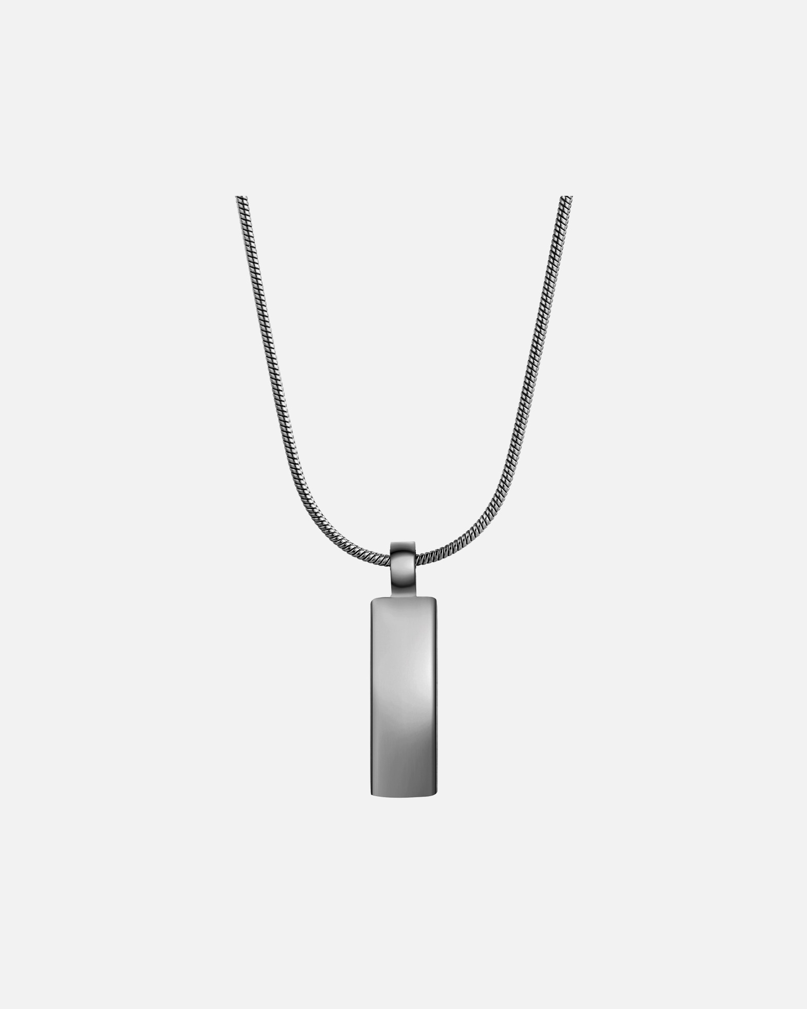 Collier for HommeChaîne en Acier inoxydable en Gunmetal55,0 cm