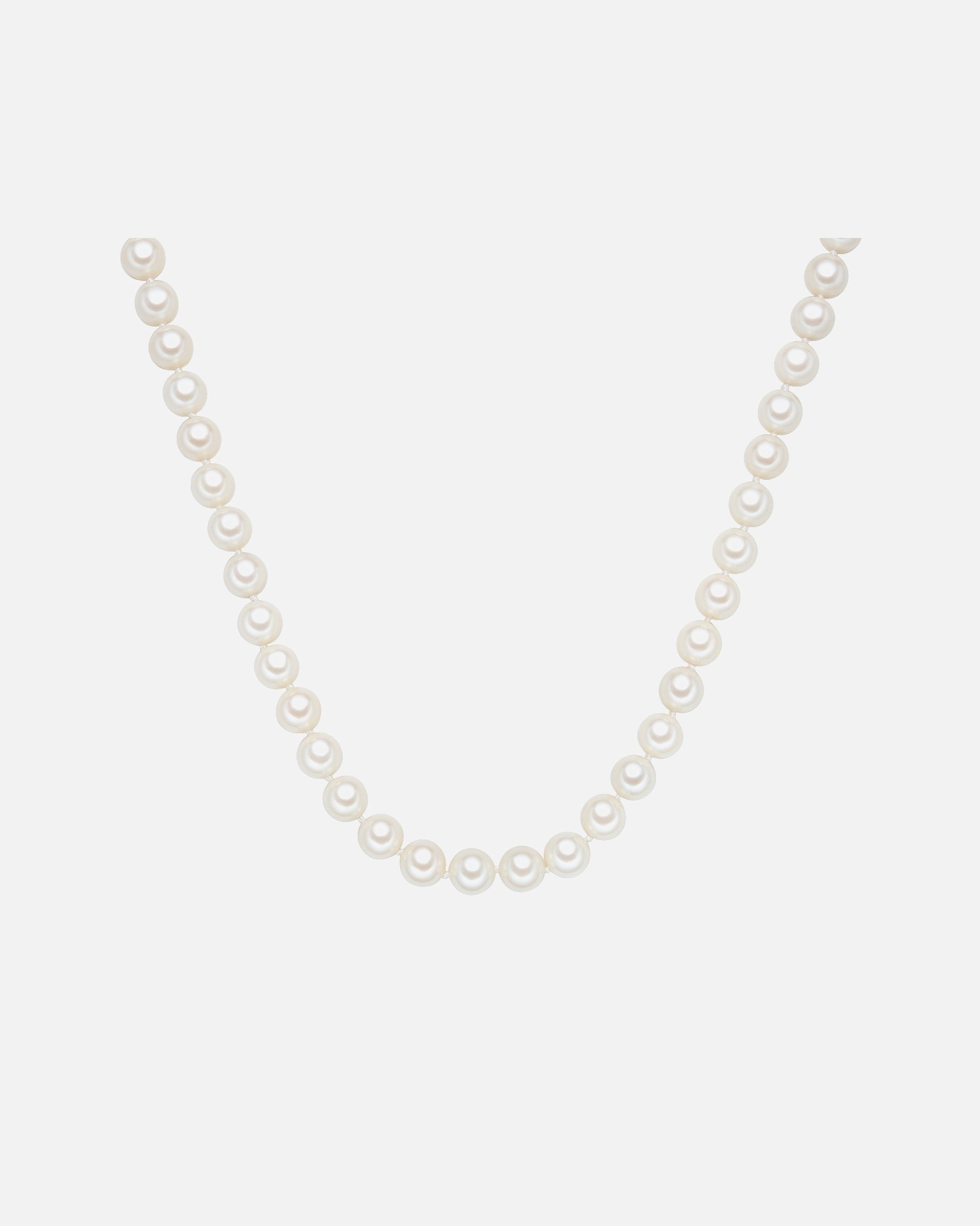 Collier for FemmeCollier de perles Perles organiques Perles organiques en Blanc90 cm