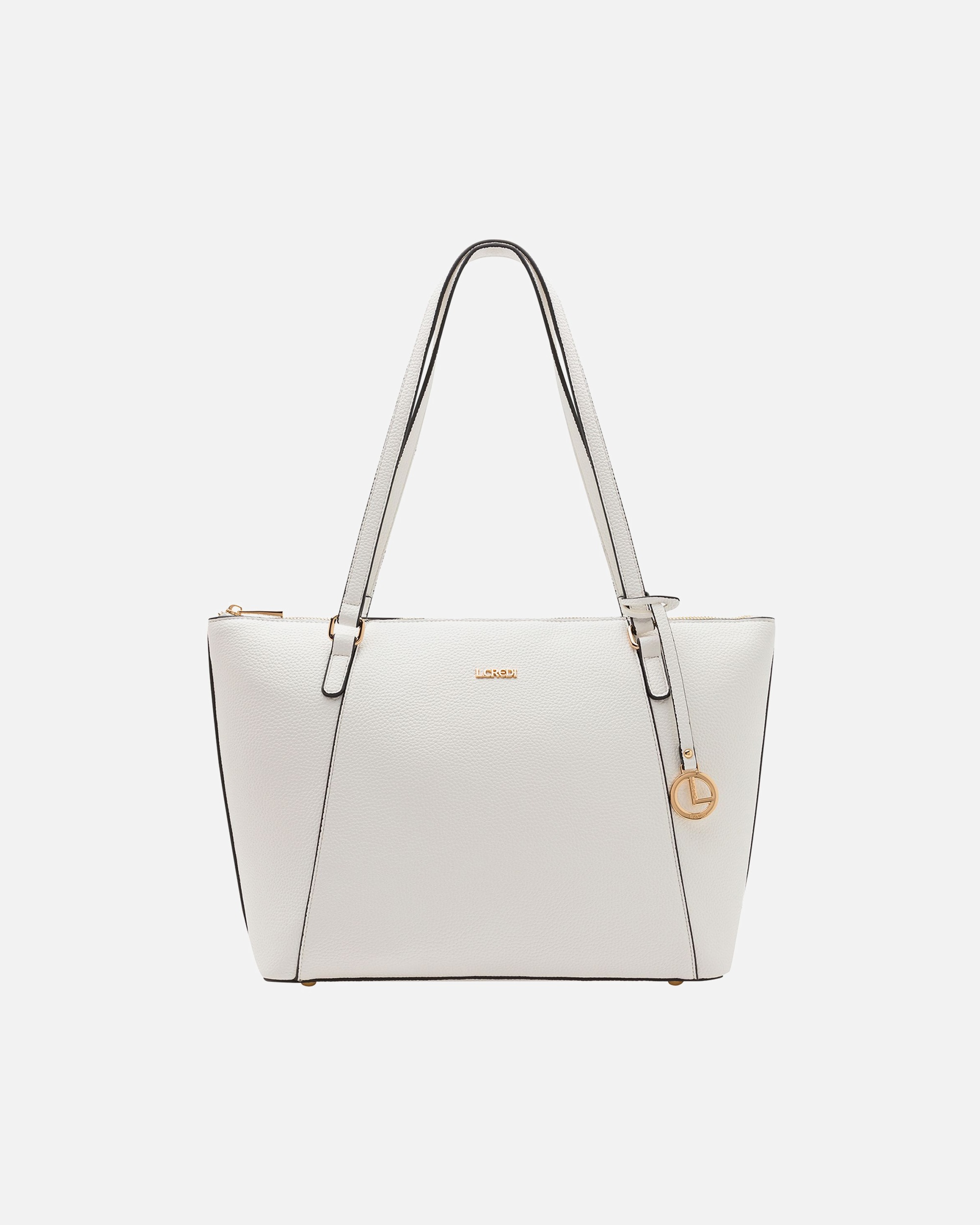 Tasche für Weiblich L.CREDI Michaela Shopper weiss