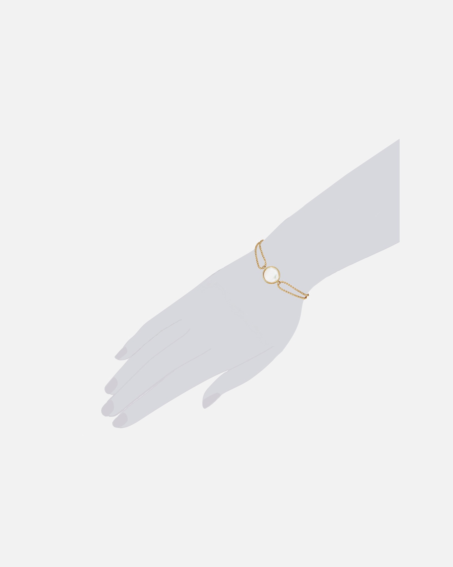 Bracelet for FemmeLulu & JaneBracelet en perles Métal Perle de culture d'eau douce en Or jaune17,0 cm Basislänge + 3,0 cm Verlängerung