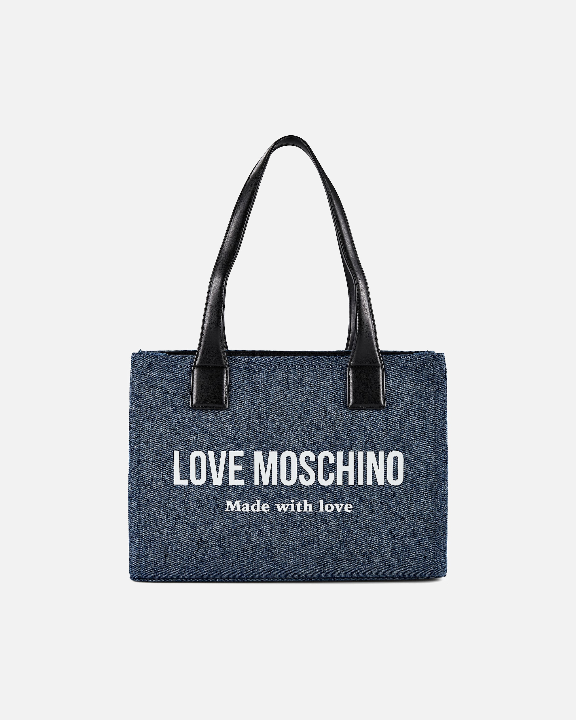Umhängetasche für Weiblich Love Moschino Denim Signature Love Shopper denim