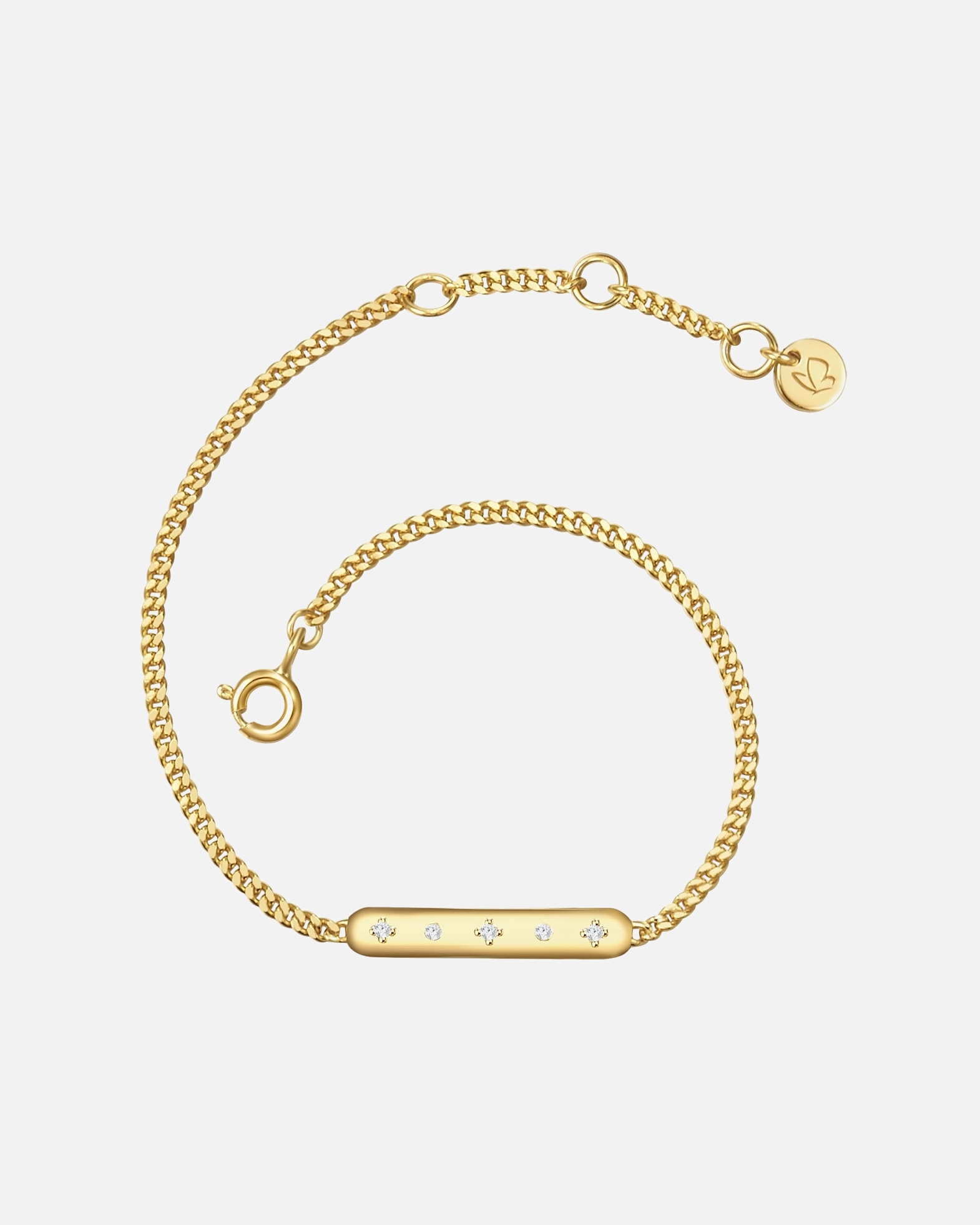 Bracelet for FemmeGlanzstücke MünchenBracelet en argent Argent sterling Oxyde de zirconium (CZ) en Or jaune15,0 cm Basislänge + 3,0 cm Verlängerung