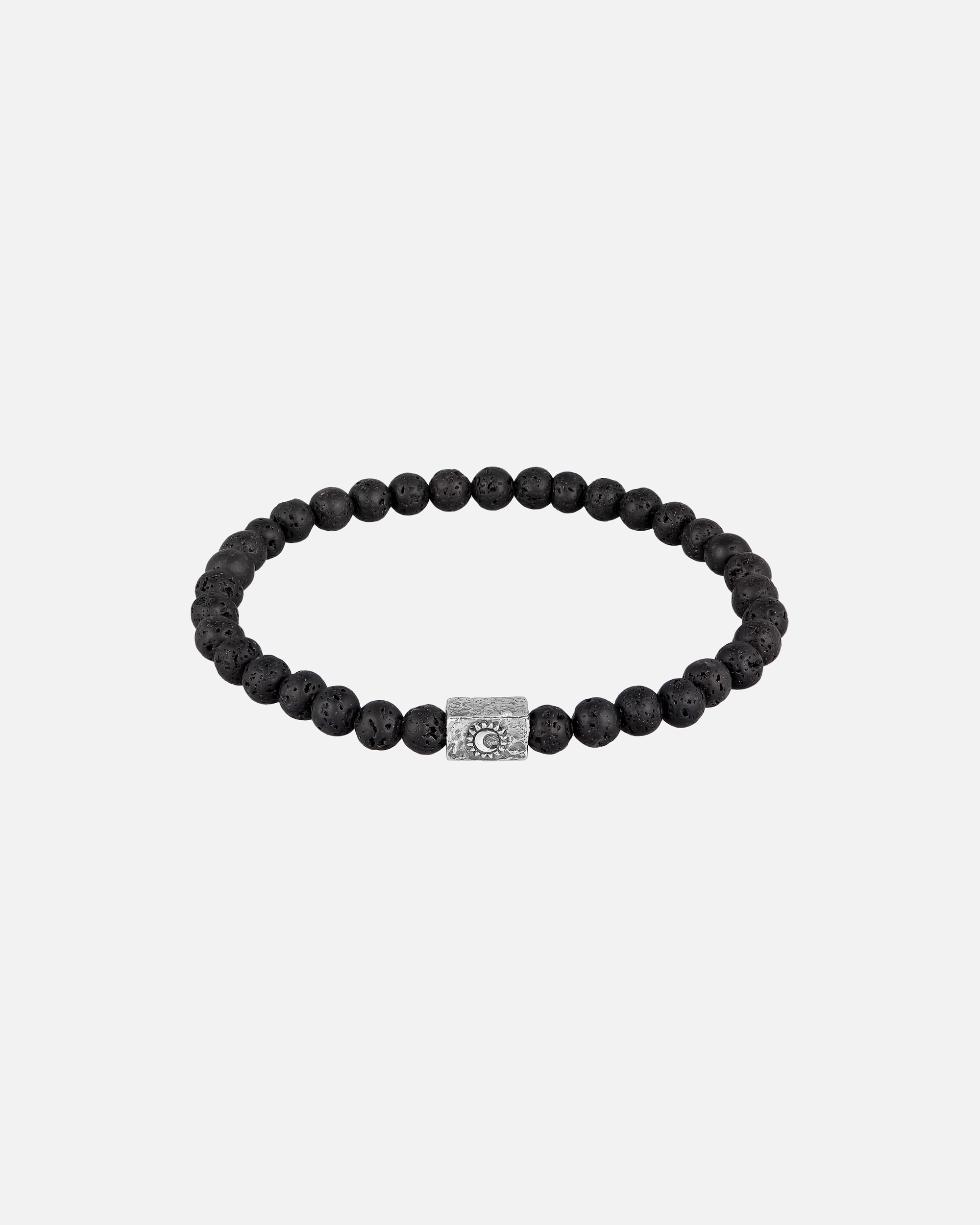 Armband für Männlich Haze & Glory Default Brand Line Lava Perlen Sacred Sun Bead 925 Silber 19