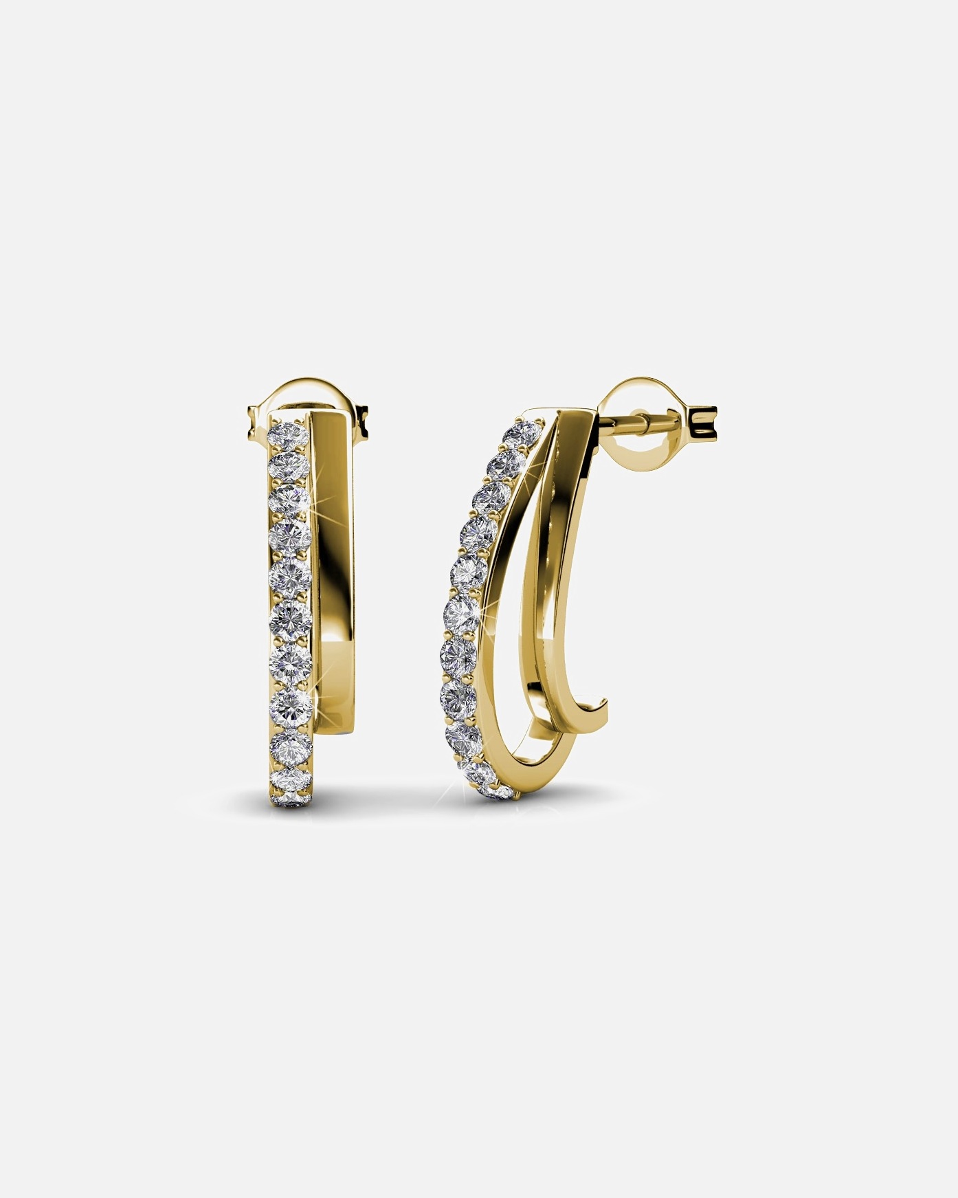 Boucle d'oreilles for FemmeMYC-ParisBoucles d'oreilles JoyceBoucles d'oreilles Joyce - Doré et Cristal