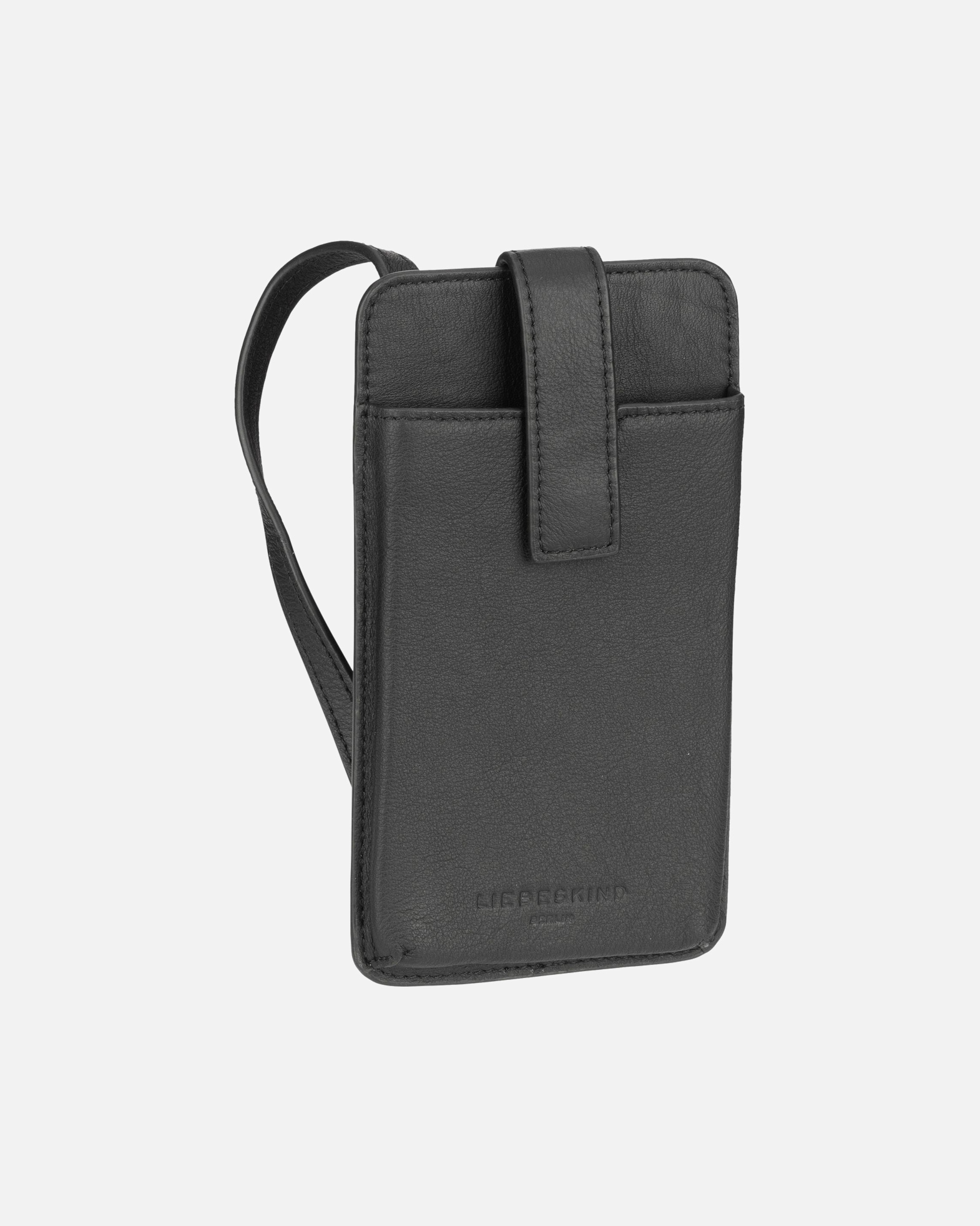 Umhängetasche für Weiblich Liebeskind Handytasche Leder 10 cm black