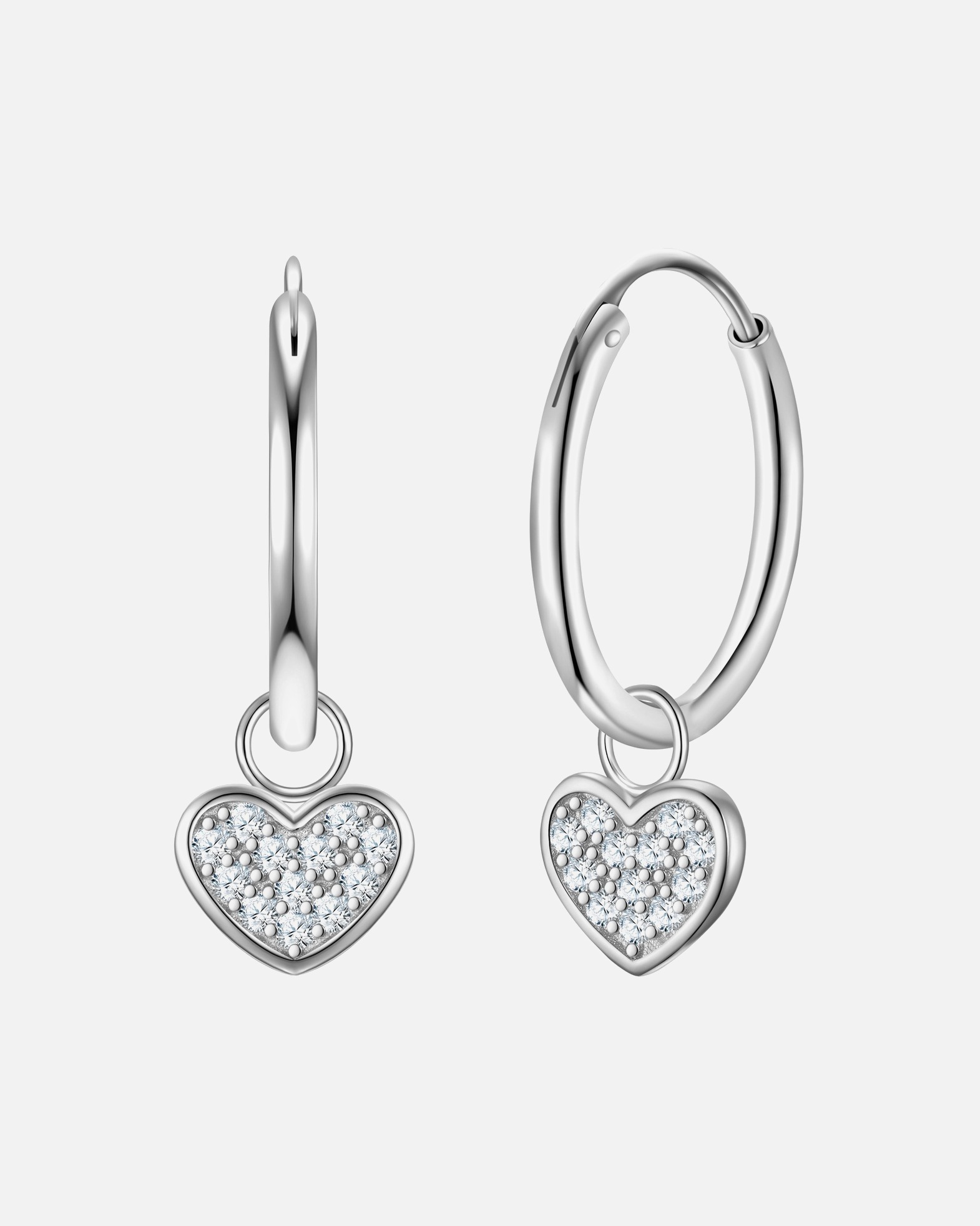 Créoles for FemmeBoucles d´oreilles Coeur en Argent sterling en Argent22,8 mm