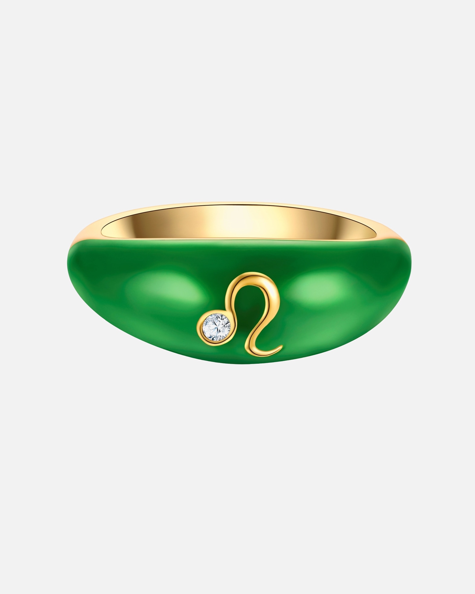 Bague for FemmeGlanzstücke MünchenBague Zodiaque Leo en Argent sterling en Or jaune58