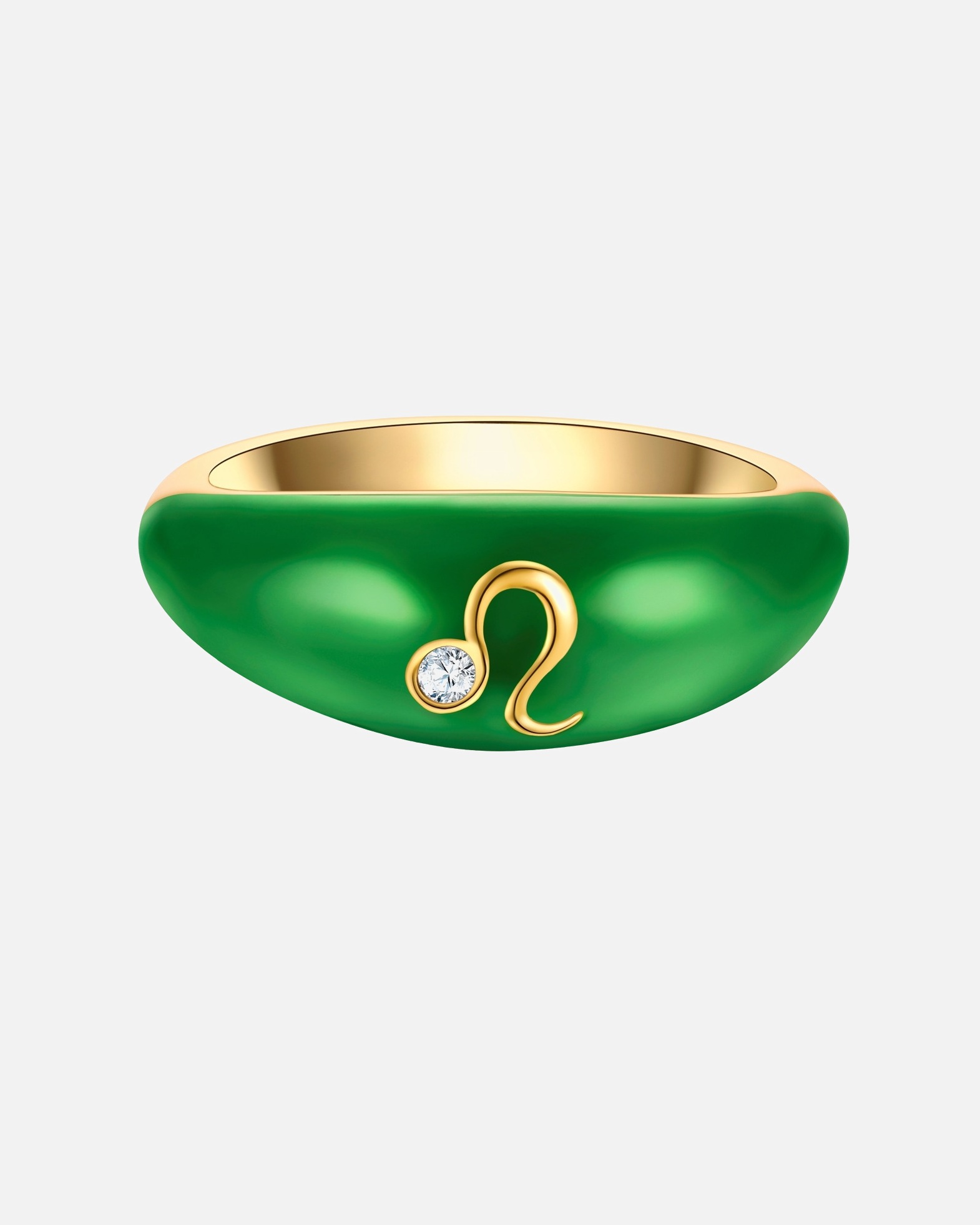 Bague for FemmeBague Zodiaque Leo en Argent sterling en Or jaune52