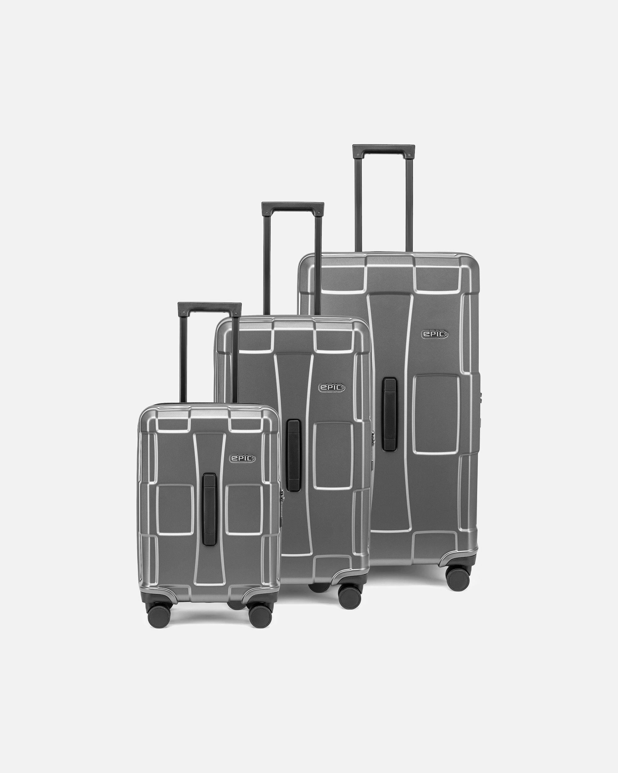 Valise for HommeEpicCrate Trunks 4 roues Set de valises 3 piècesstealth grey