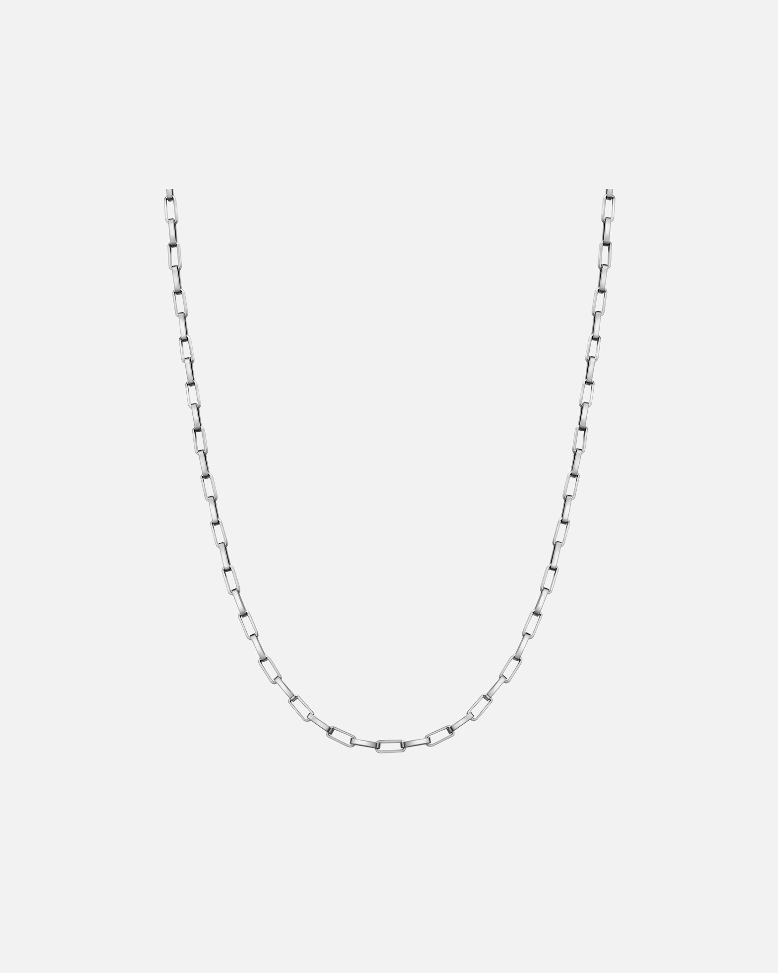 Halskette für Männlich Halskette aus Edelstahl in silber 50 cm