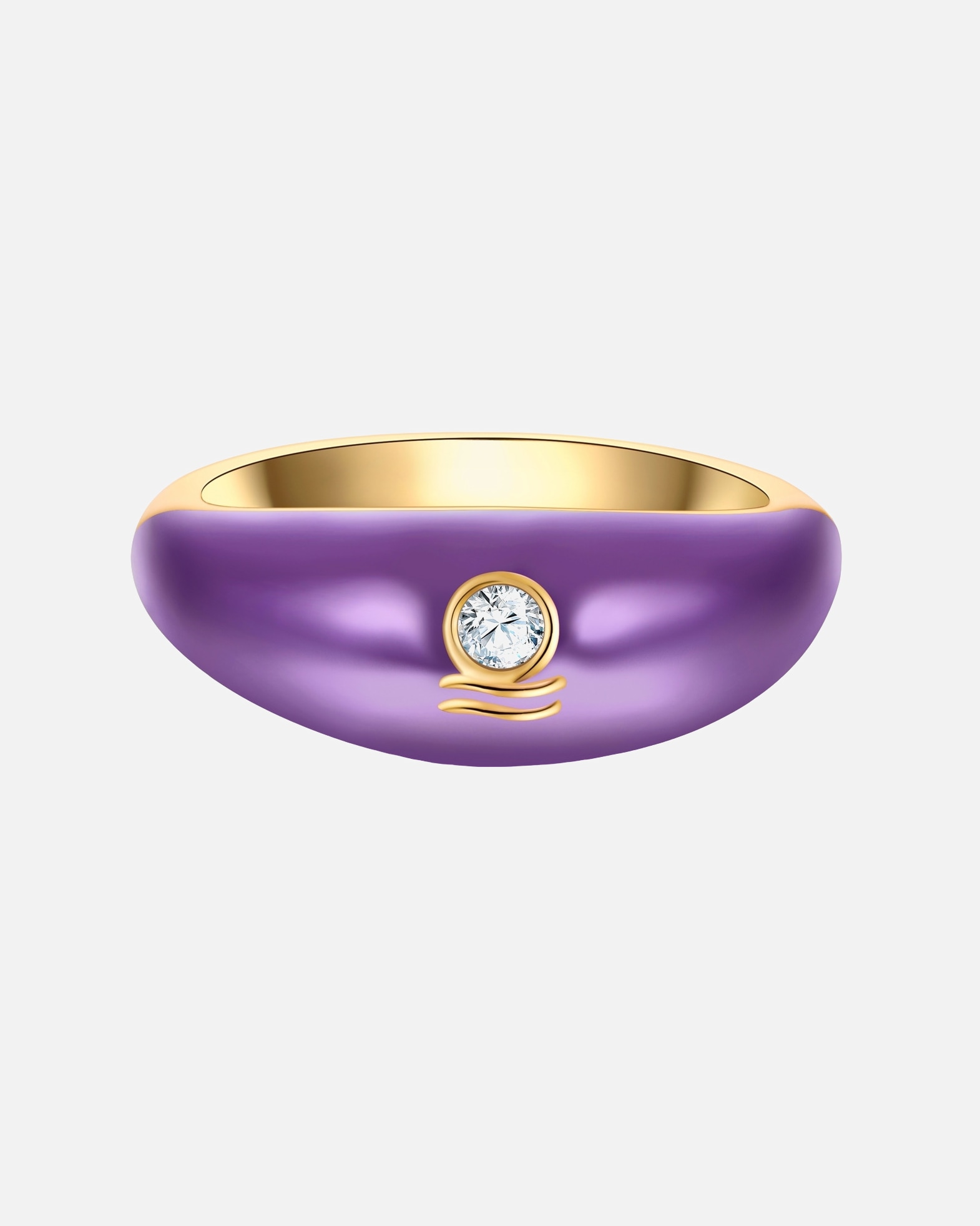 Bague for FemmeGlanzstücke MünchenBague Zodiaque Balance en Argent sterling en Or jaune50