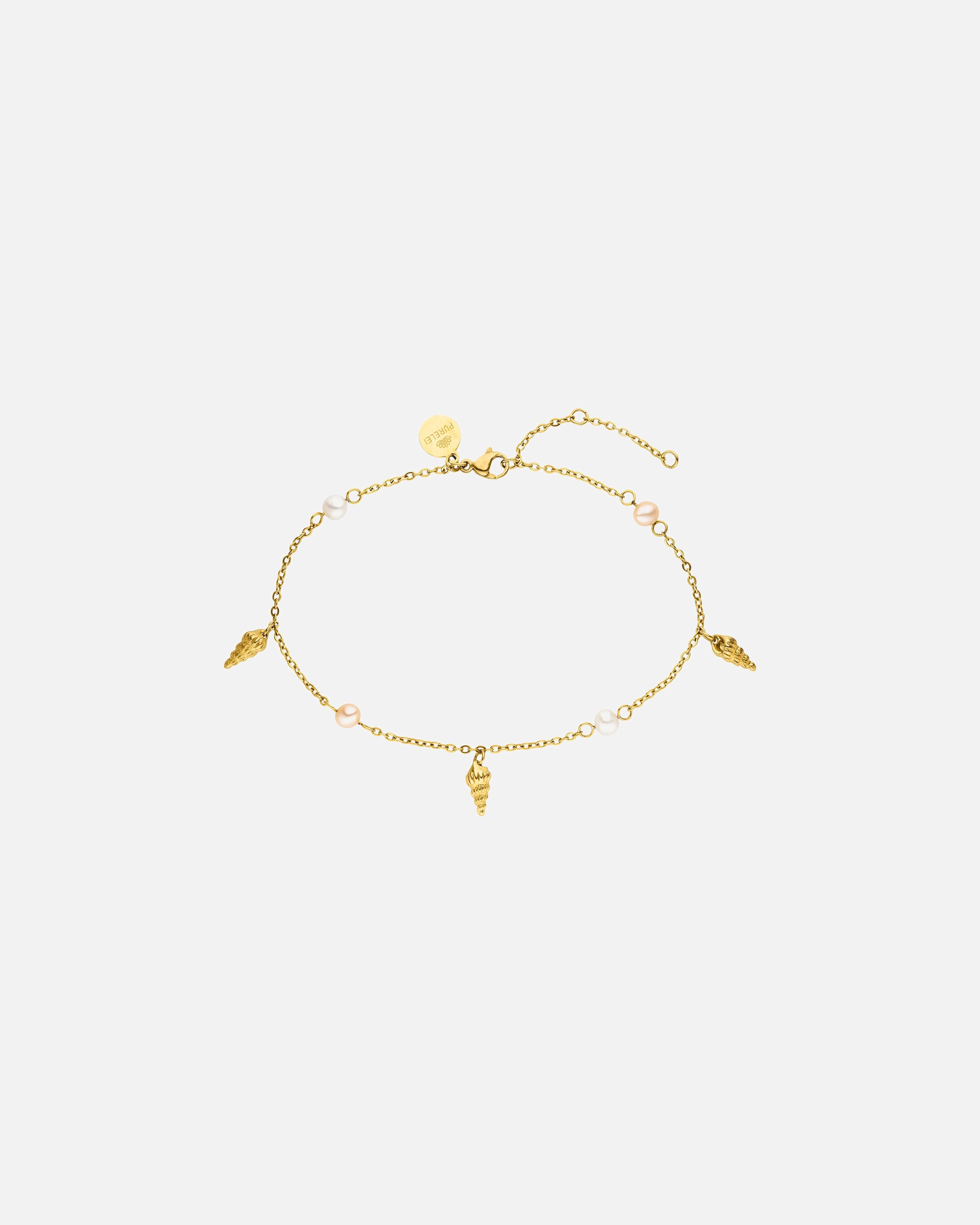 Fußschmuck für Weiblich Purelei Akala Fußkette 100% Edelstahl Gold