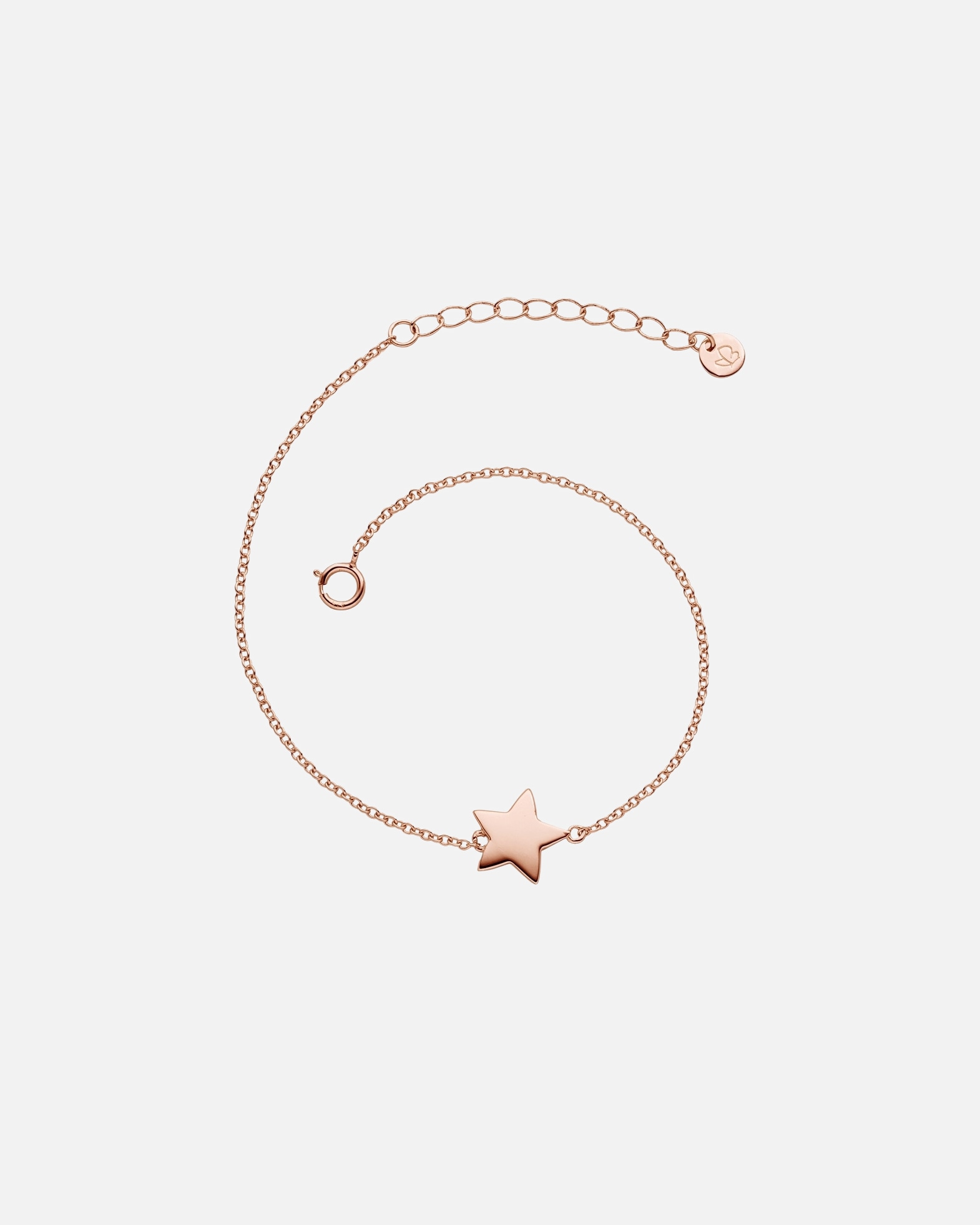 Bracelet for FemmeGlanzstücke MünchenBracelet en argent Étoilé Argent sterling en Or rose17,0 cm Basislänge + 3,0 cm Verlängerung