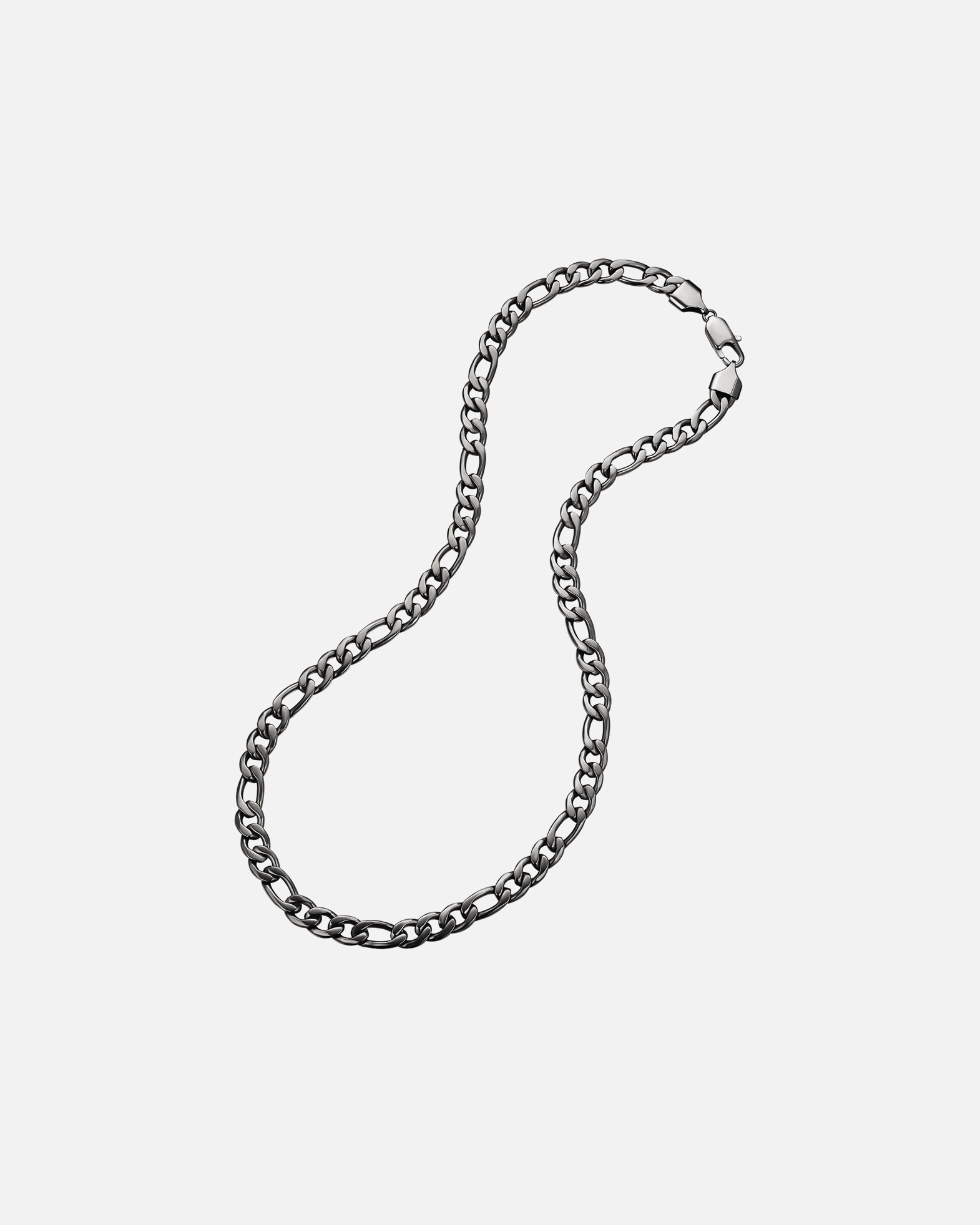 Collier for HommeTrue RebelsChaîne en Acier inoxydable en Gunmetal55 cm