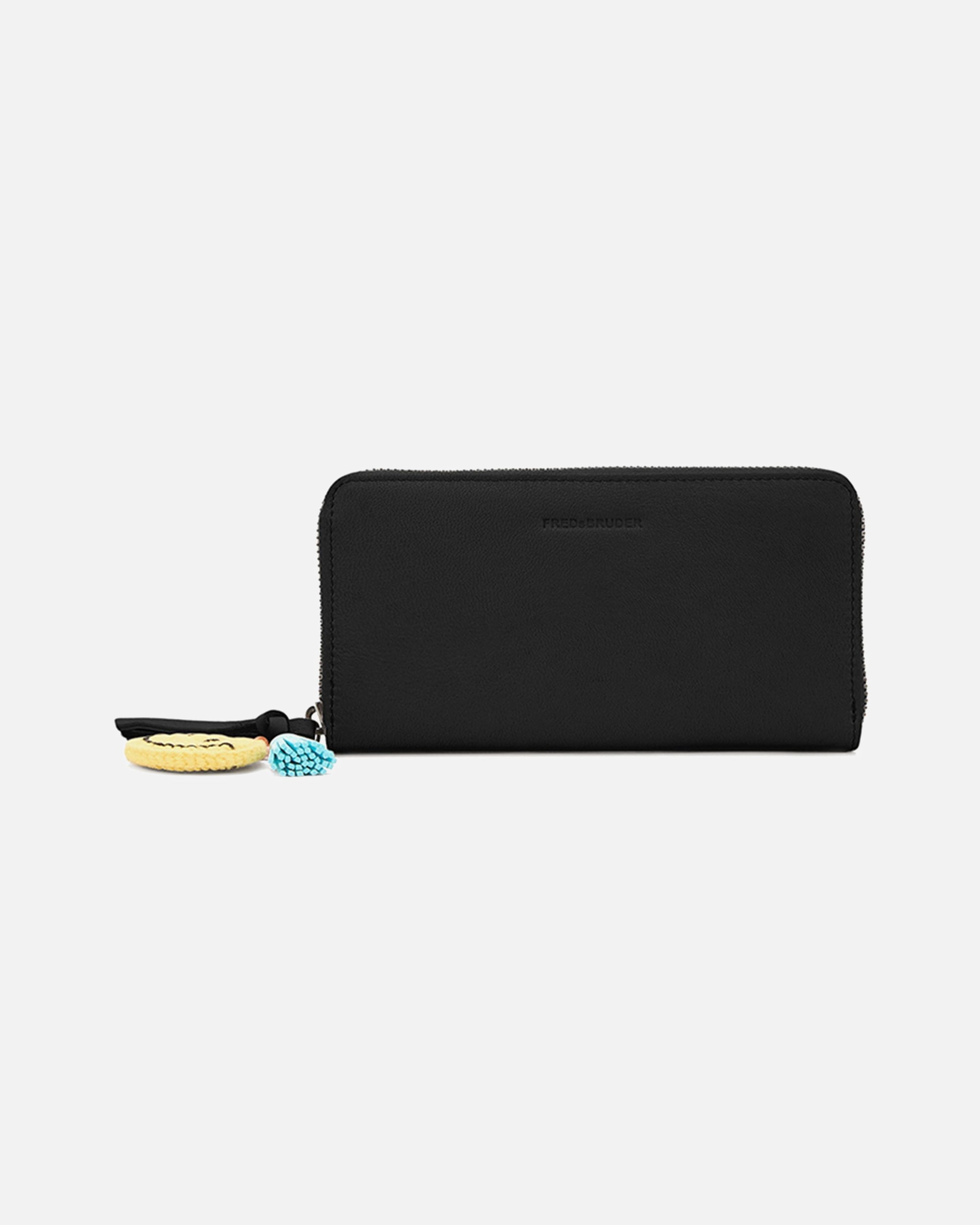 Porte-monnaie for FemmeFREDsBRUDERTake A Smile Porte-monnaie Cuir 19 cmblack