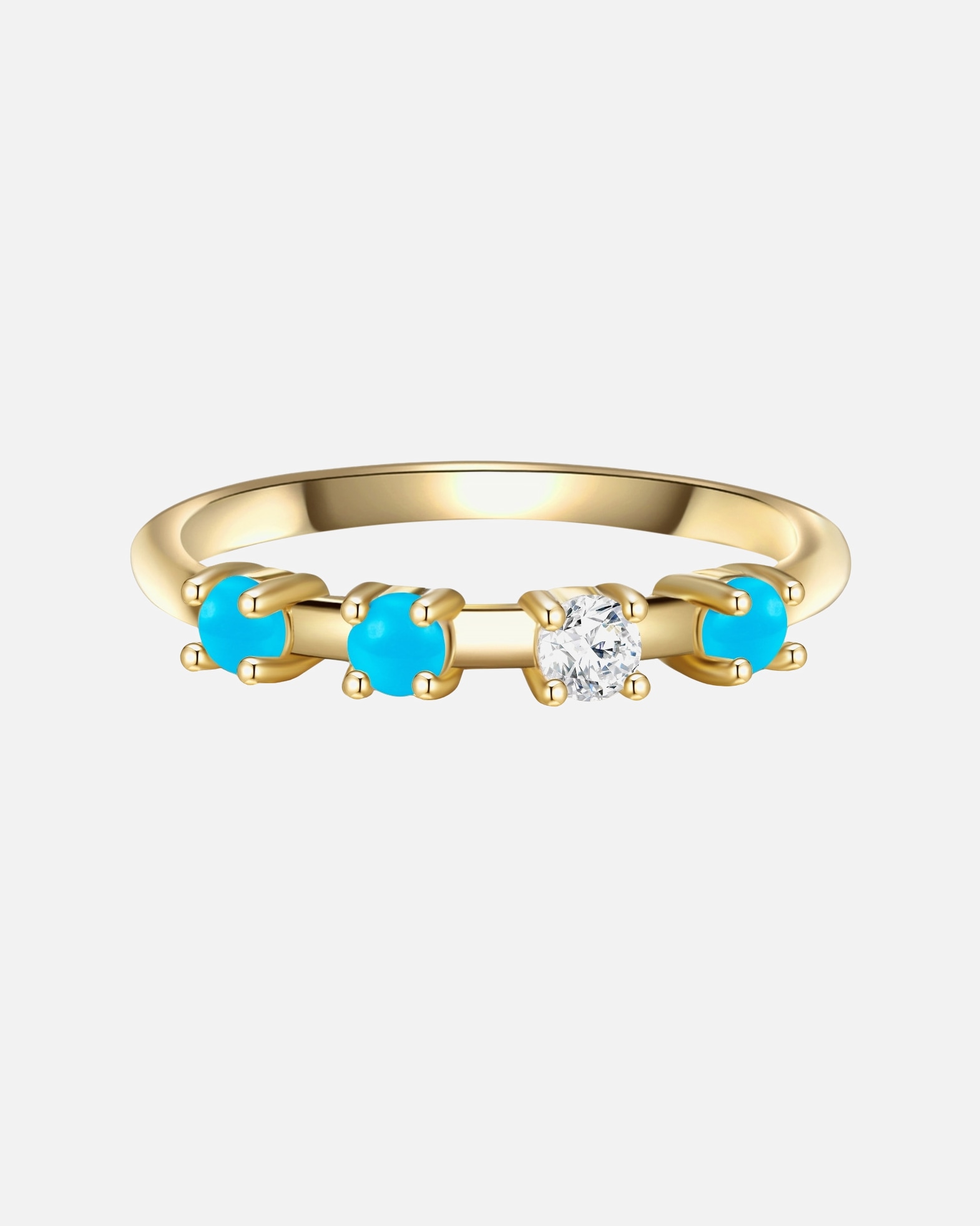 Bague for FemmeGlanzstücke MünchenBague en argent Argent sterling Oxyde de zirconium (CZ) en Or jaune50