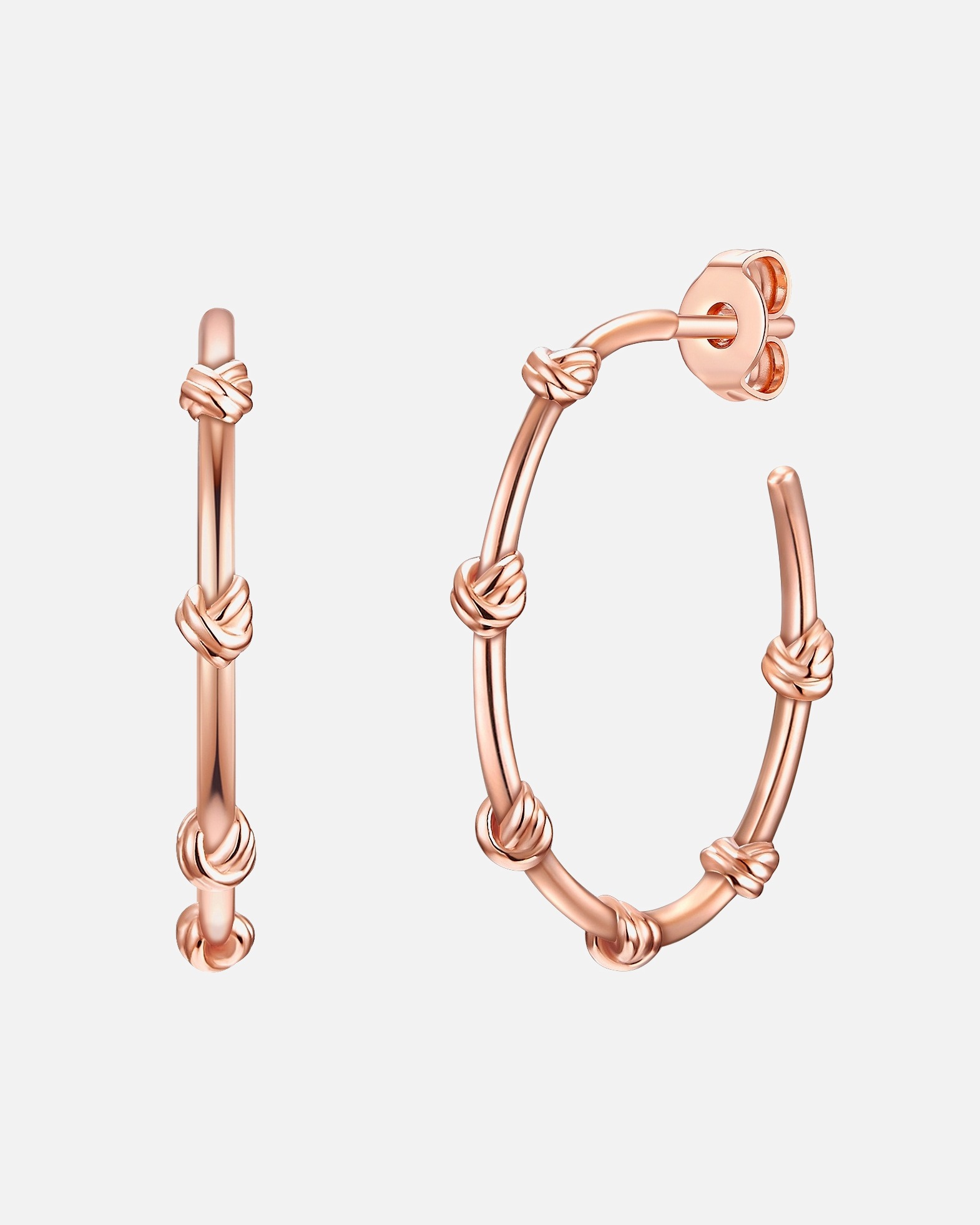 Boucle d'oreilles for FemmeCréoles en argent Argent sterling en Or rose25,0 mm