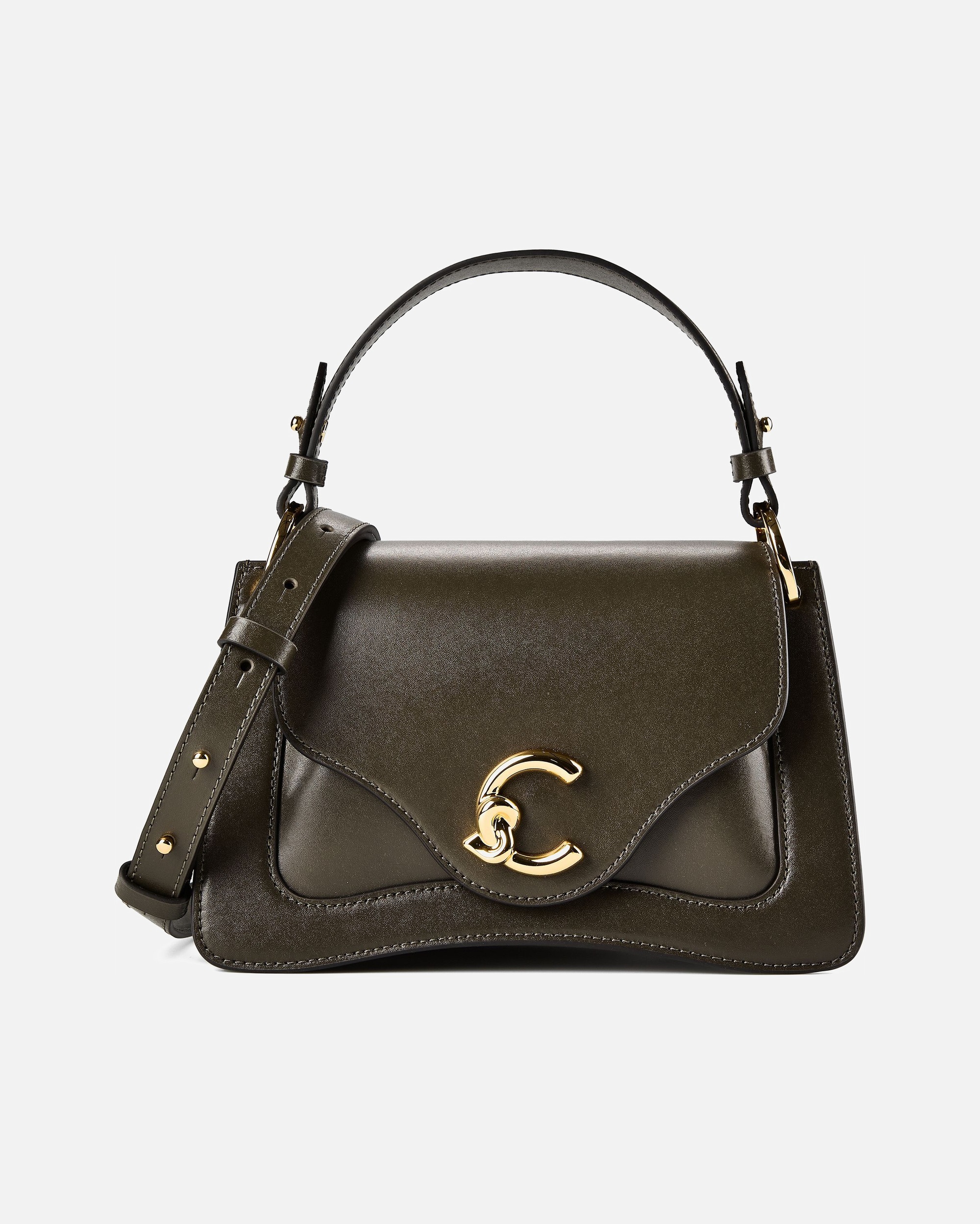 Handtasche für Weiblich Coccinelle C-Me Schultertasche fango