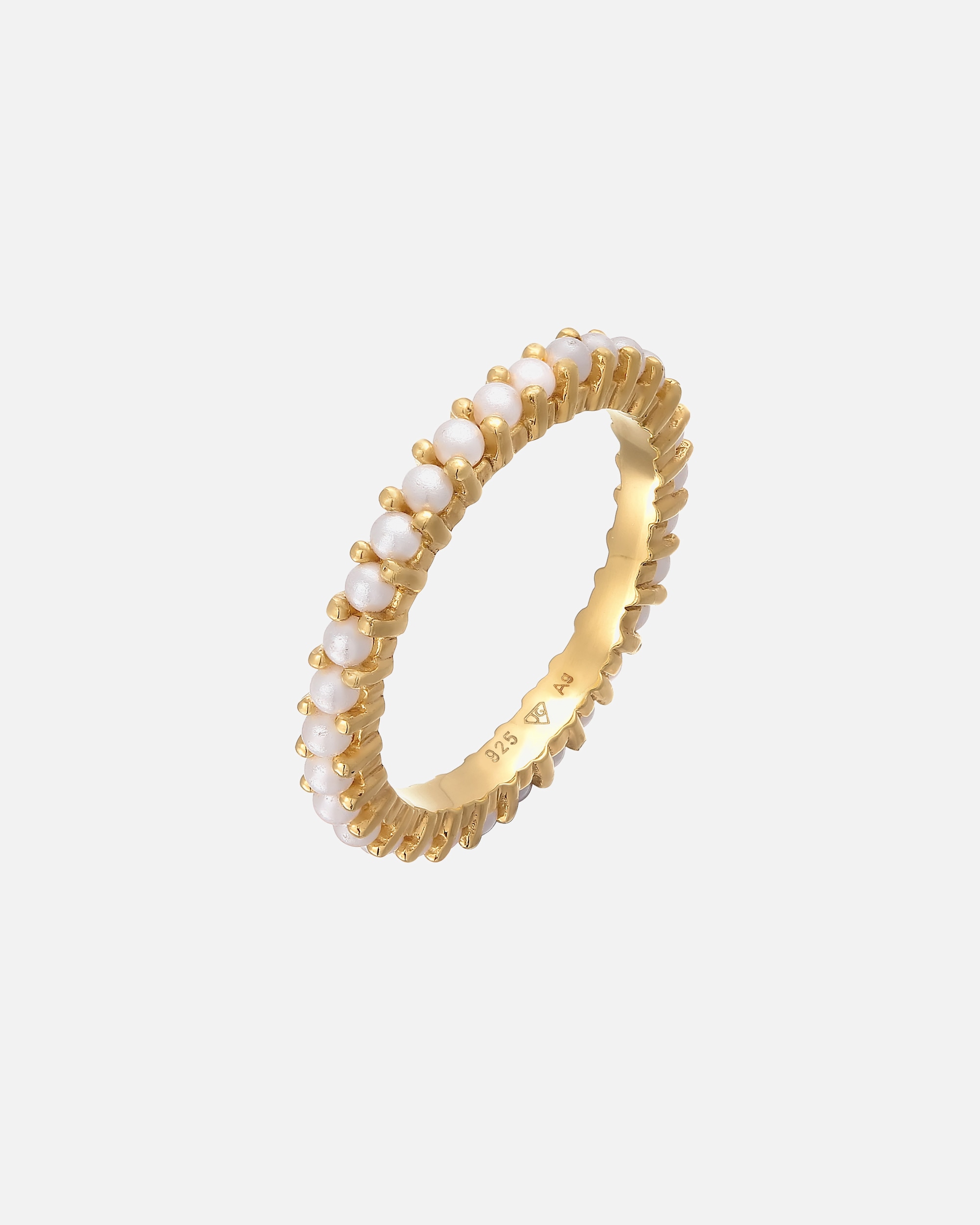 Ring für Weiblich Elli Bandring Memoire Glasperle 925 Sterling Silber 52