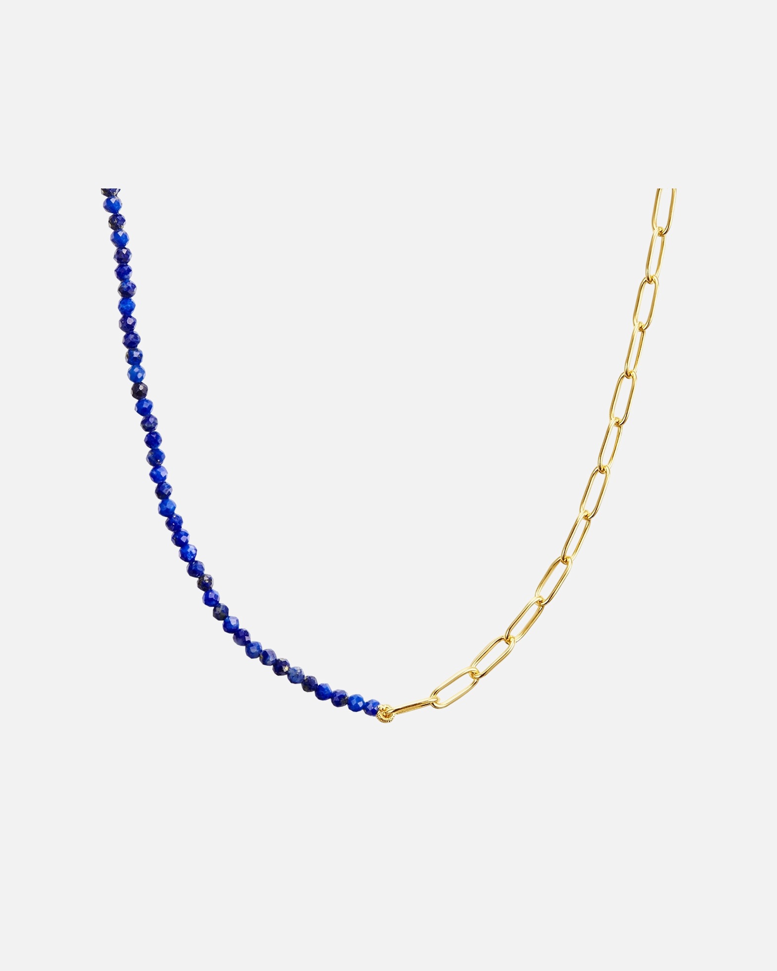 Collier for FemmeCollier en argent Argent sterling Lapis-lazuli en Or jaune40,0 cm Basiskette + 5,0 cm Verlängerung