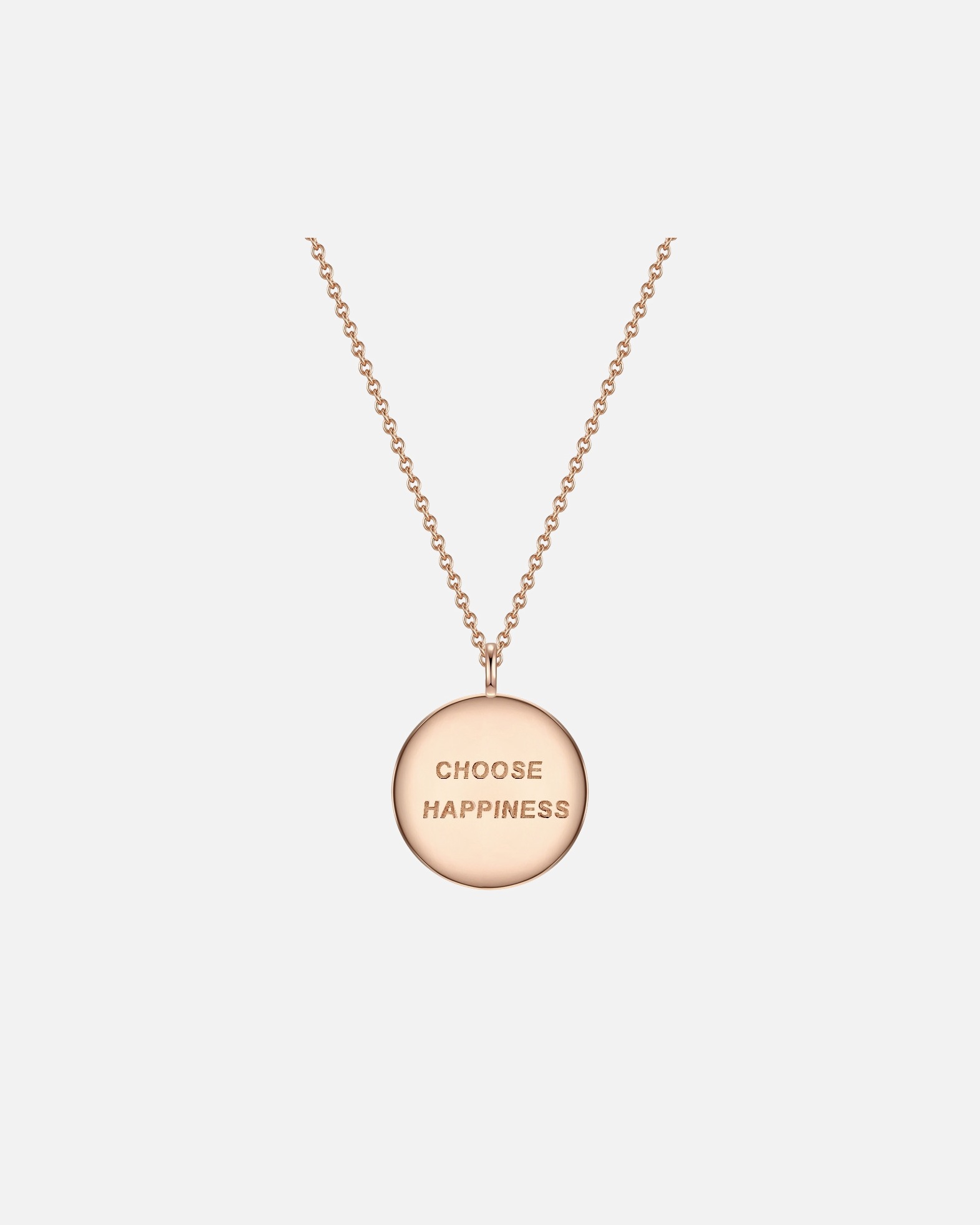 Collier for FemmeCollier en argent CHOOSE HAPPINESS Argent sterling en Or rose40,0 cm Basiskette + 5,0 cm Verlängerung