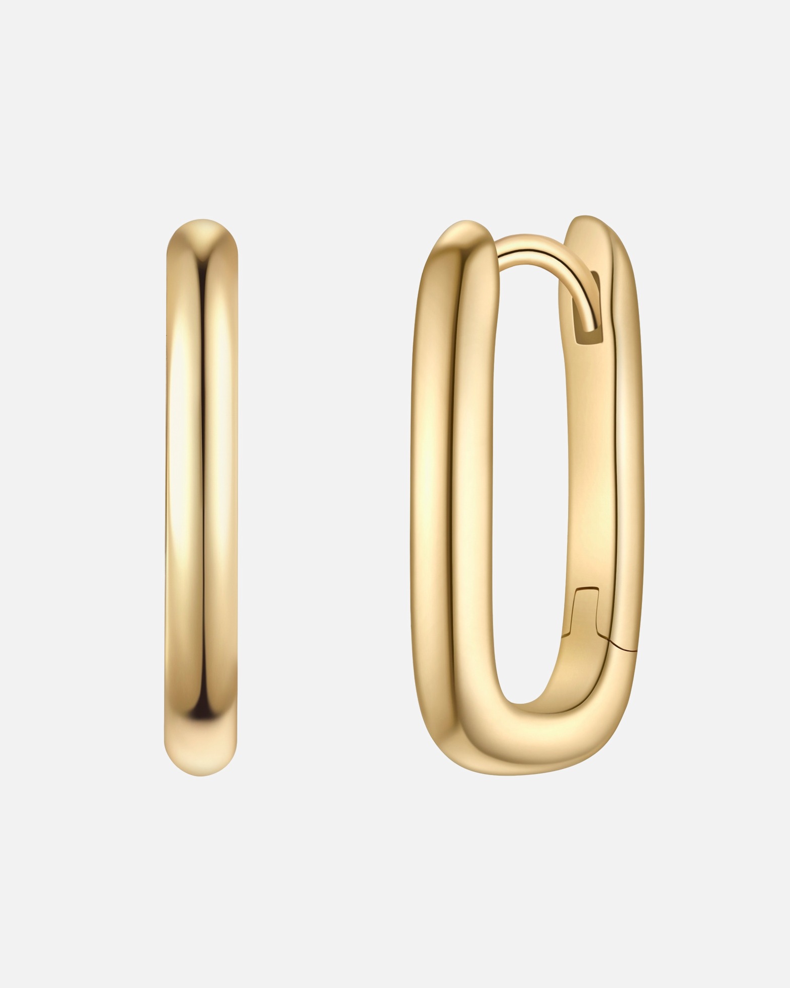 Créoles for FemmeCréoles en argent sterling en or jaune14,7 mm