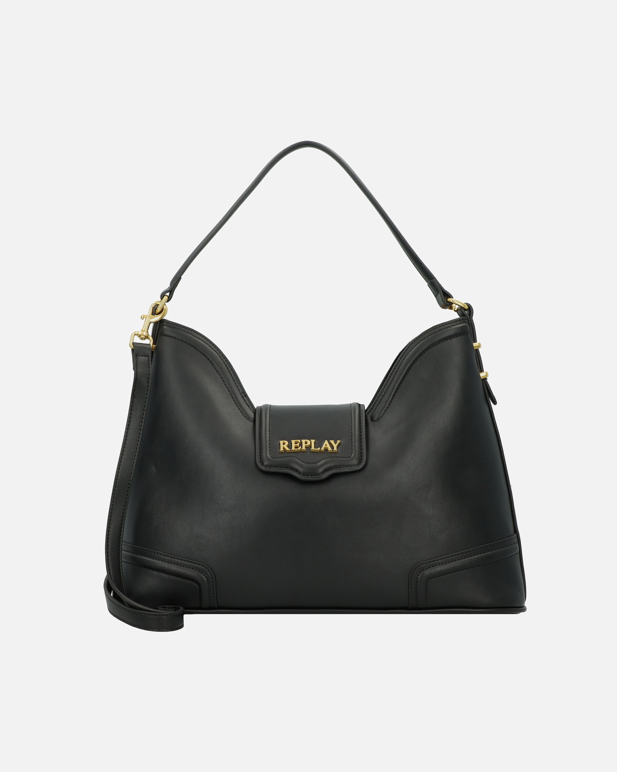 Tasche für Weiblich Replay Schultertasche 42 cm black