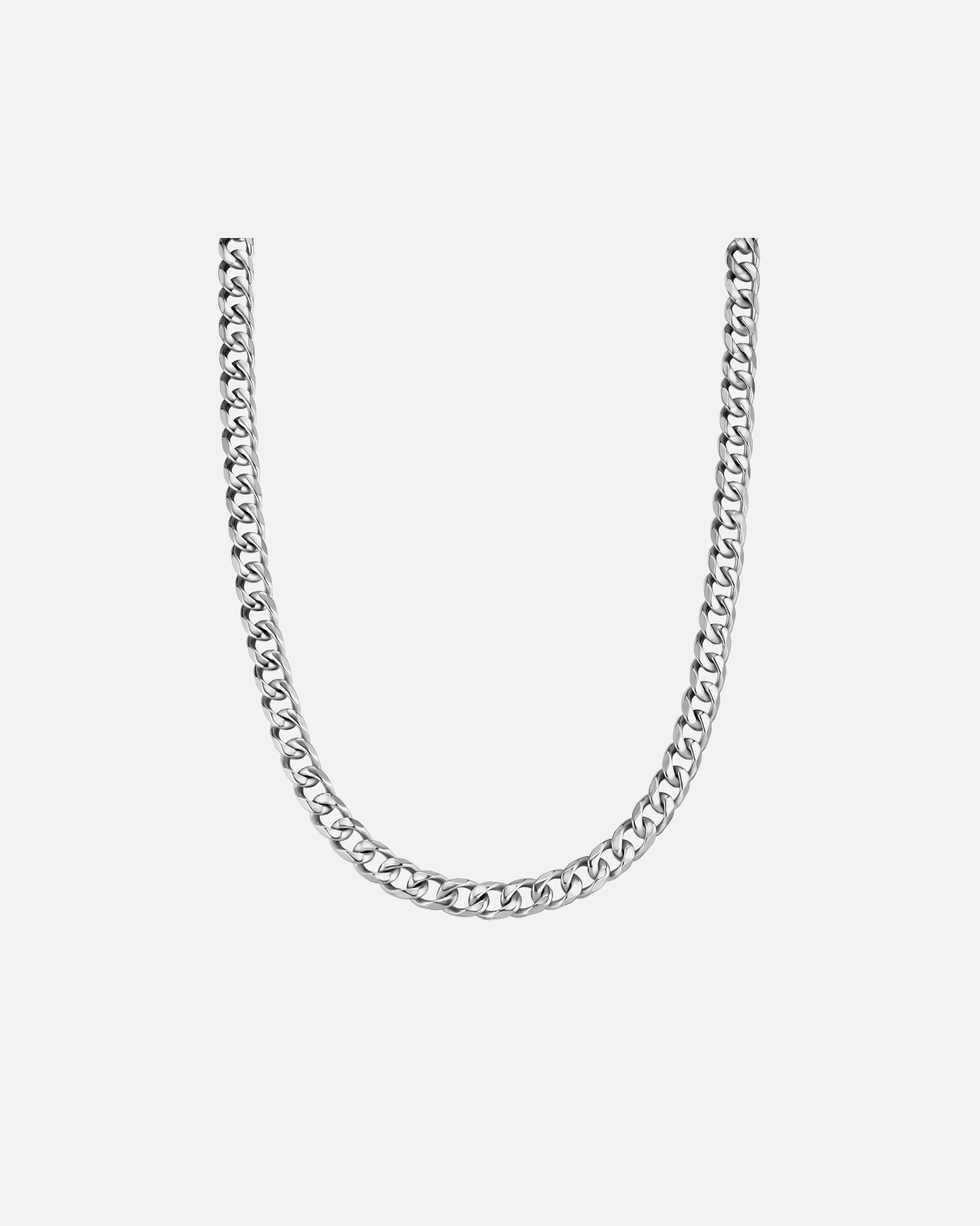 Collier for HommeCollier en Acier Inoxydable en argent50 cm