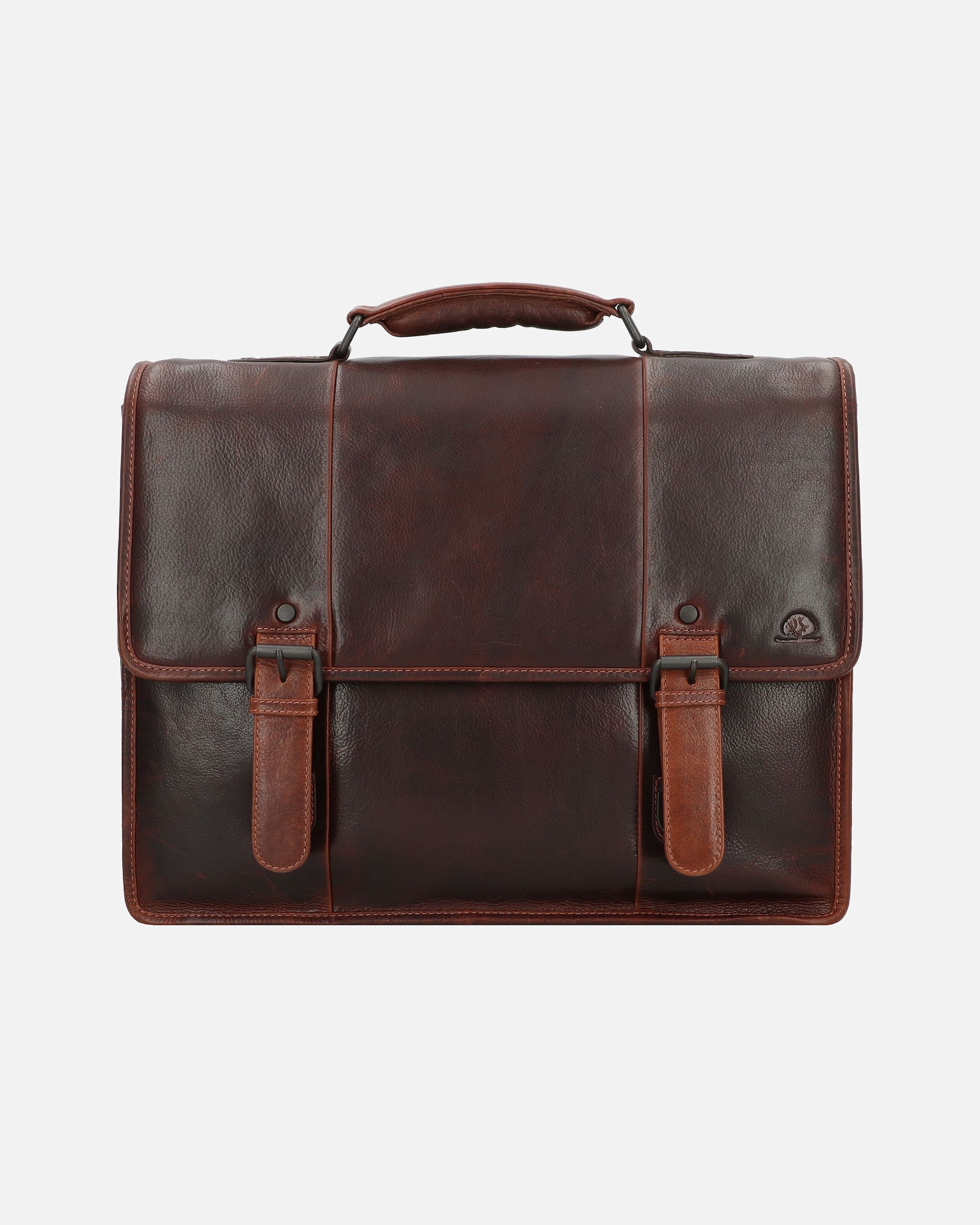 Sac pour ordinateur portable for HommeGreenburryRugged Porte-documents Messenger Cuir 40.5 cm Compartiment pour ordinateur portablebrown