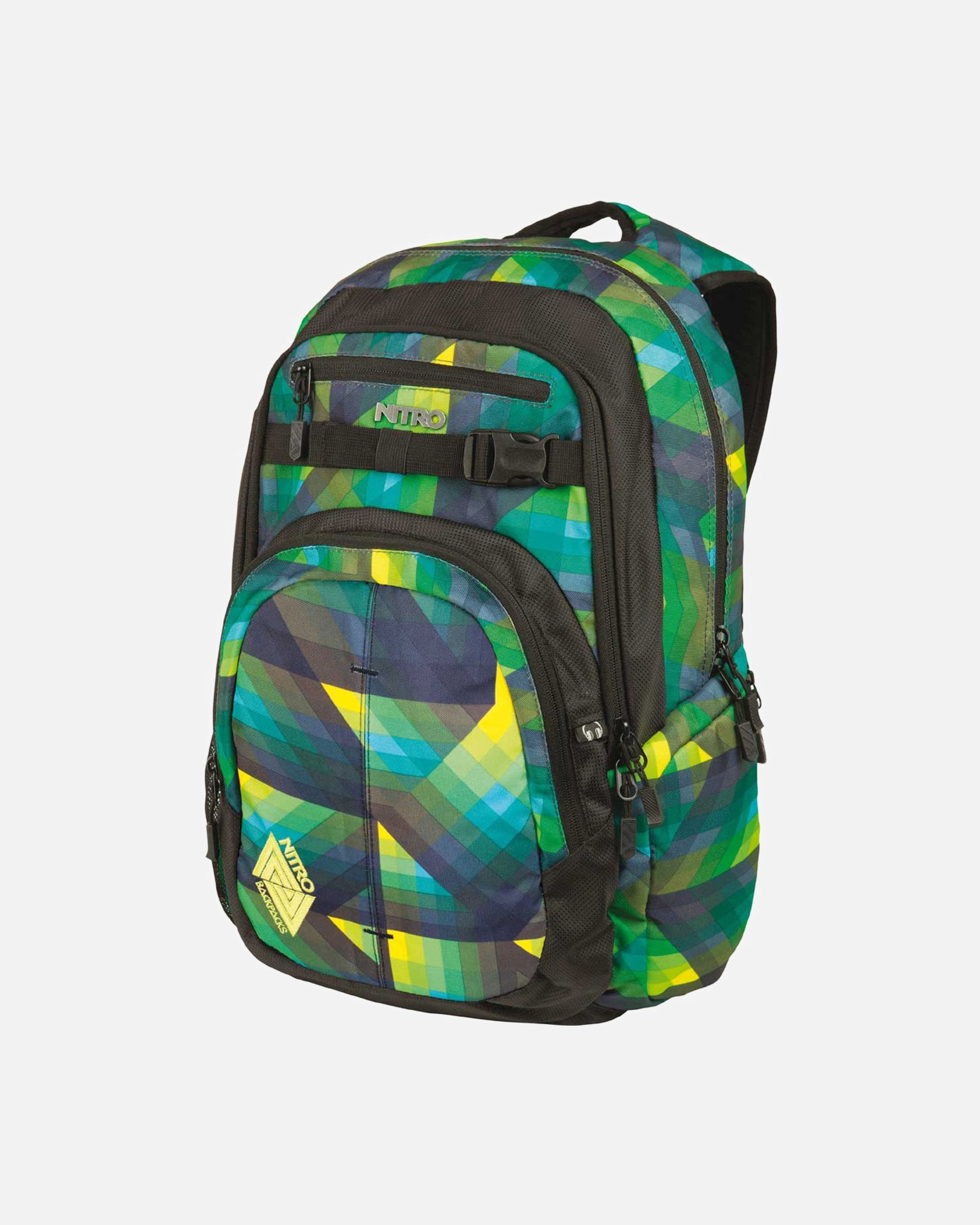 Rucksack für Männlich NITRO Chase Laptoprucksack geo green