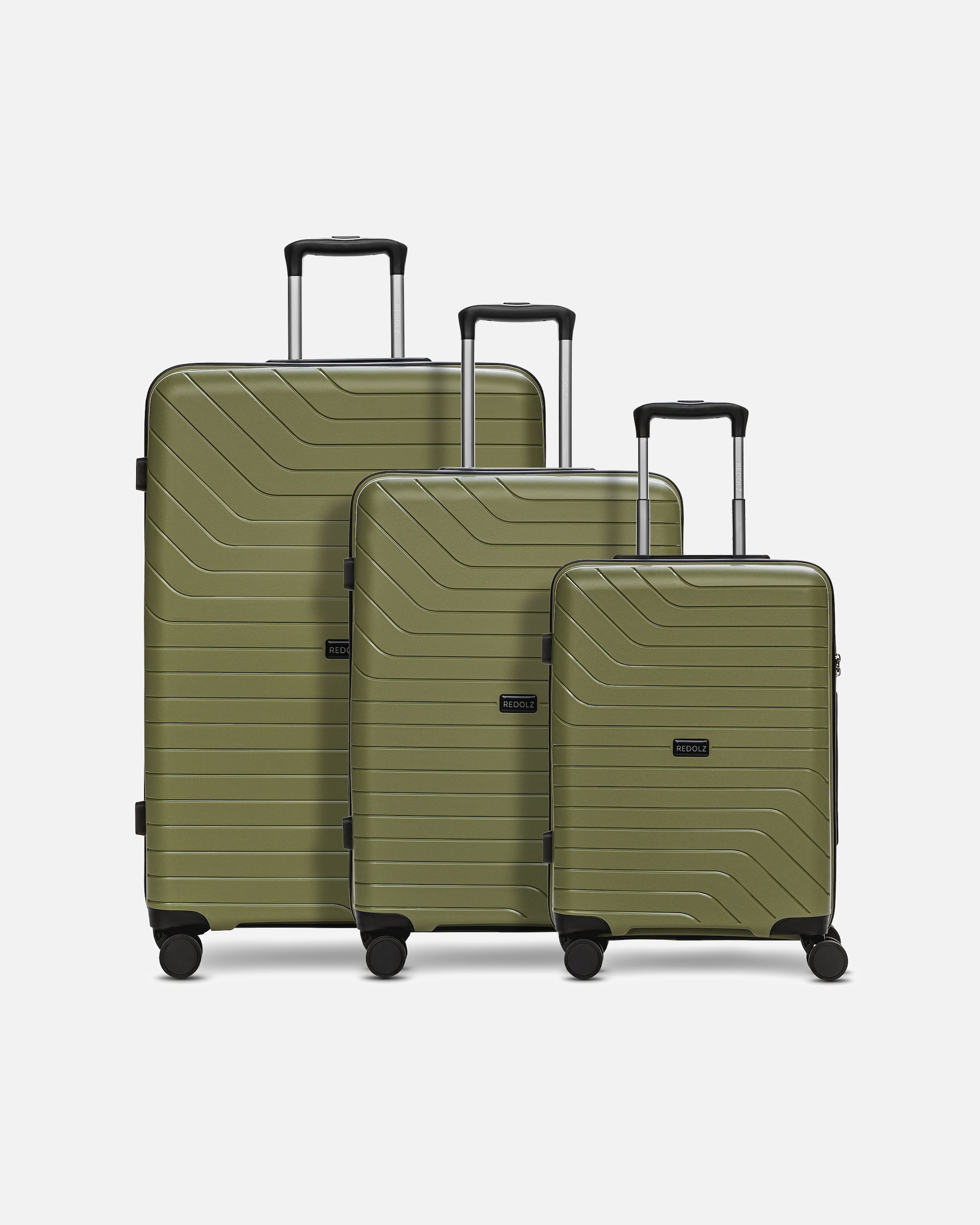 Valise for HommeEssentials 05 3-SET 4 roulettes Set de valises 3 piècesdark-olive 2