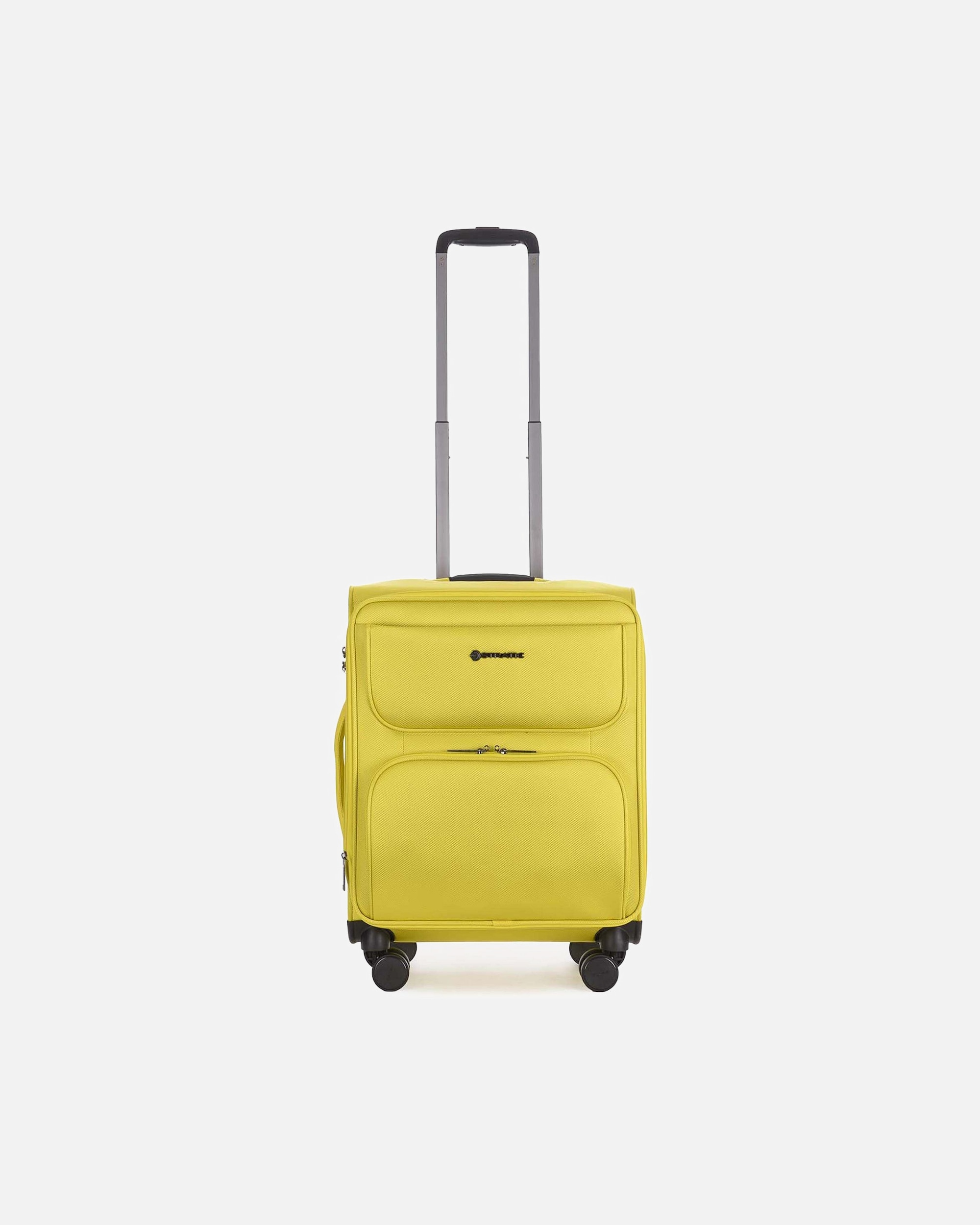Valise for HommeStraticBendigo Light Style 4 roulettes Trolley de cabine S 54 cm avec soufflet d'extensionyellow gold